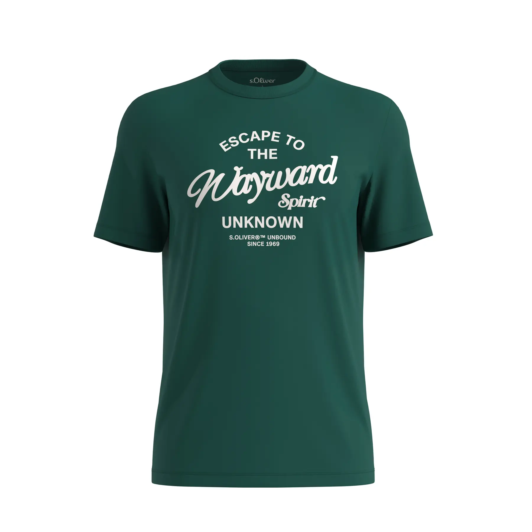 T-Shirt mit Muster und detaillierten Nähten s.Oliver