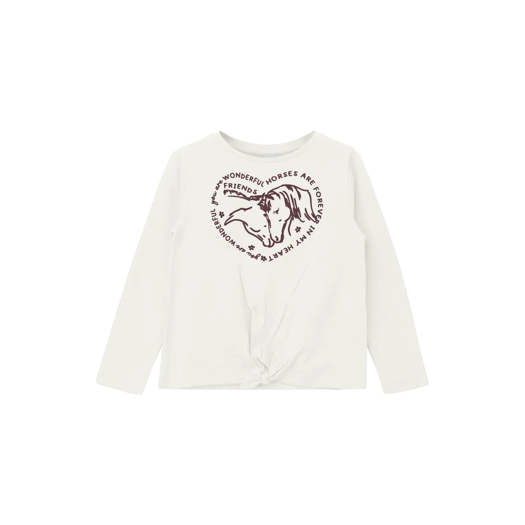T-shirt a maniche lunghe Loose Fit con stampa glitterata ragazza s.Oliver