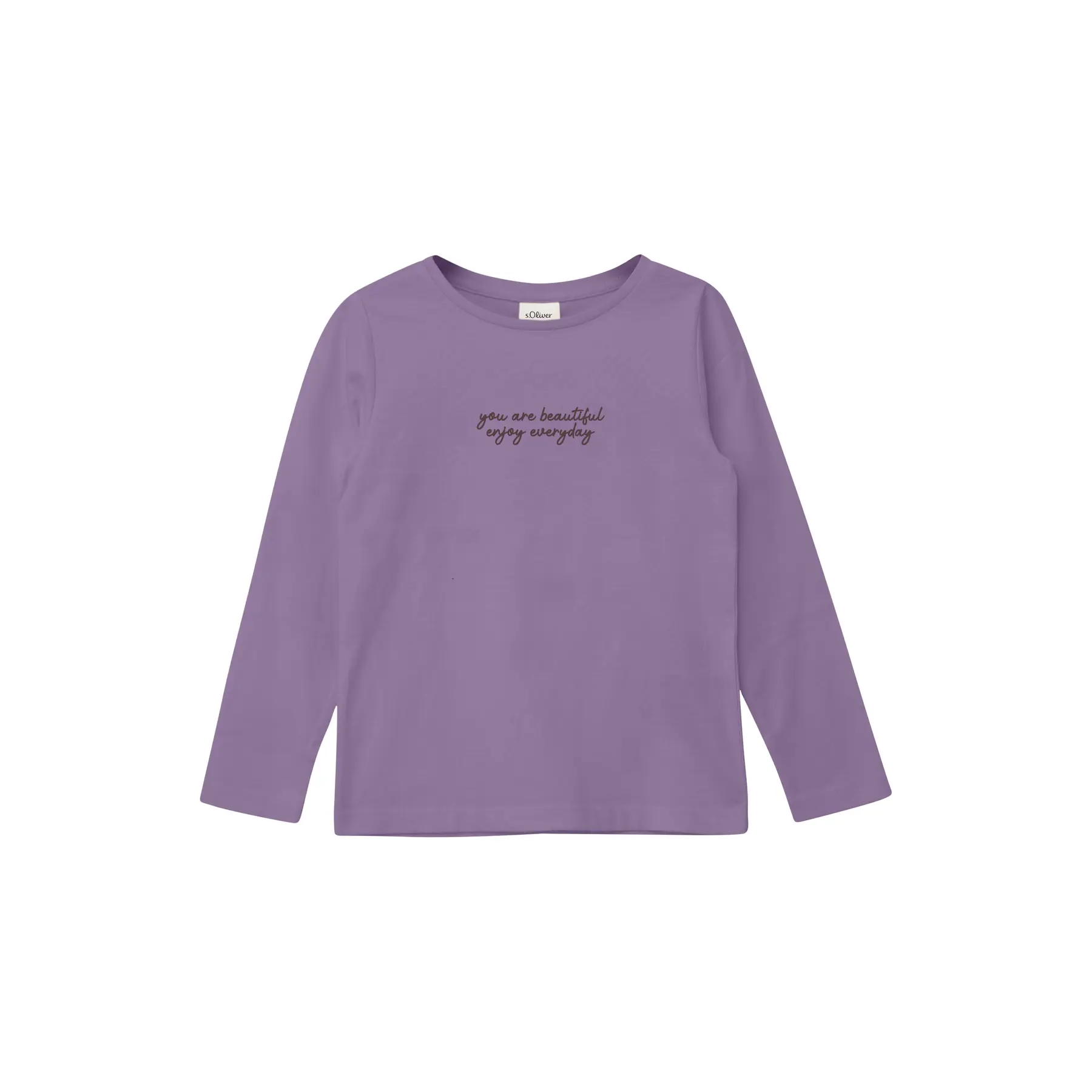 T-shirt a maniche lunghe con dettaglio ricamato ragazza s.Oliver