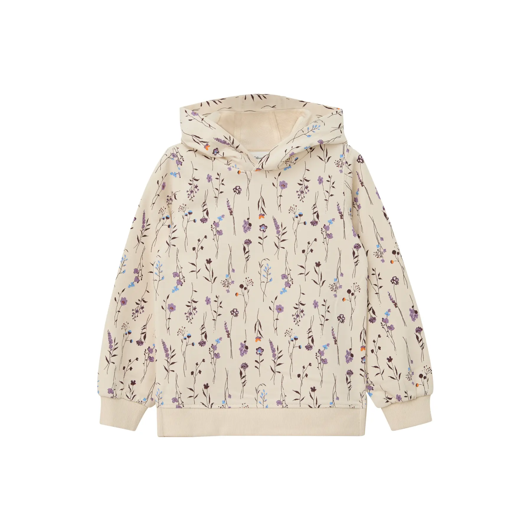 Felpa con cappuccio a stampa floreale all-over ragazza s.Oliver