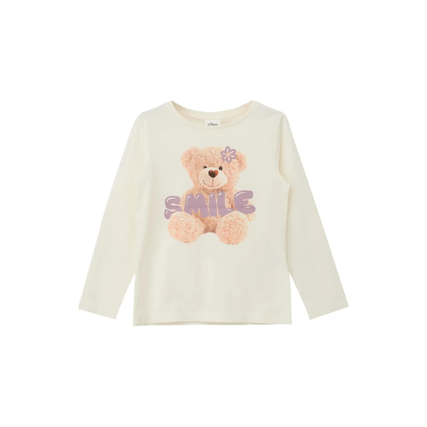 T-shirt a maniche lunghe con stampa davanti ragazza s.Oliver