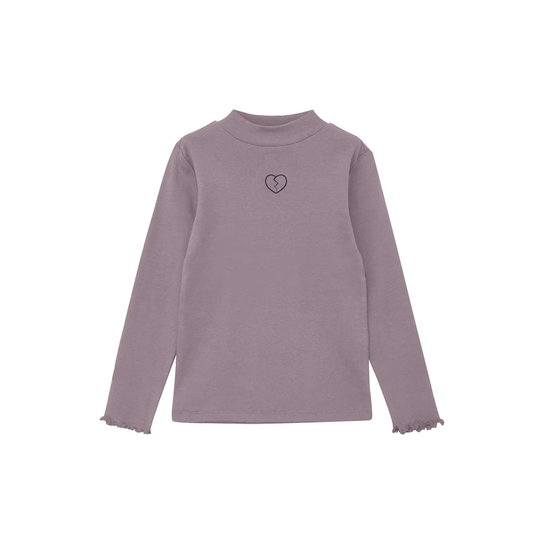 T-shirt a maniche lunghe con ricamo discreto in filo glitterato per ragazza s.Oliver