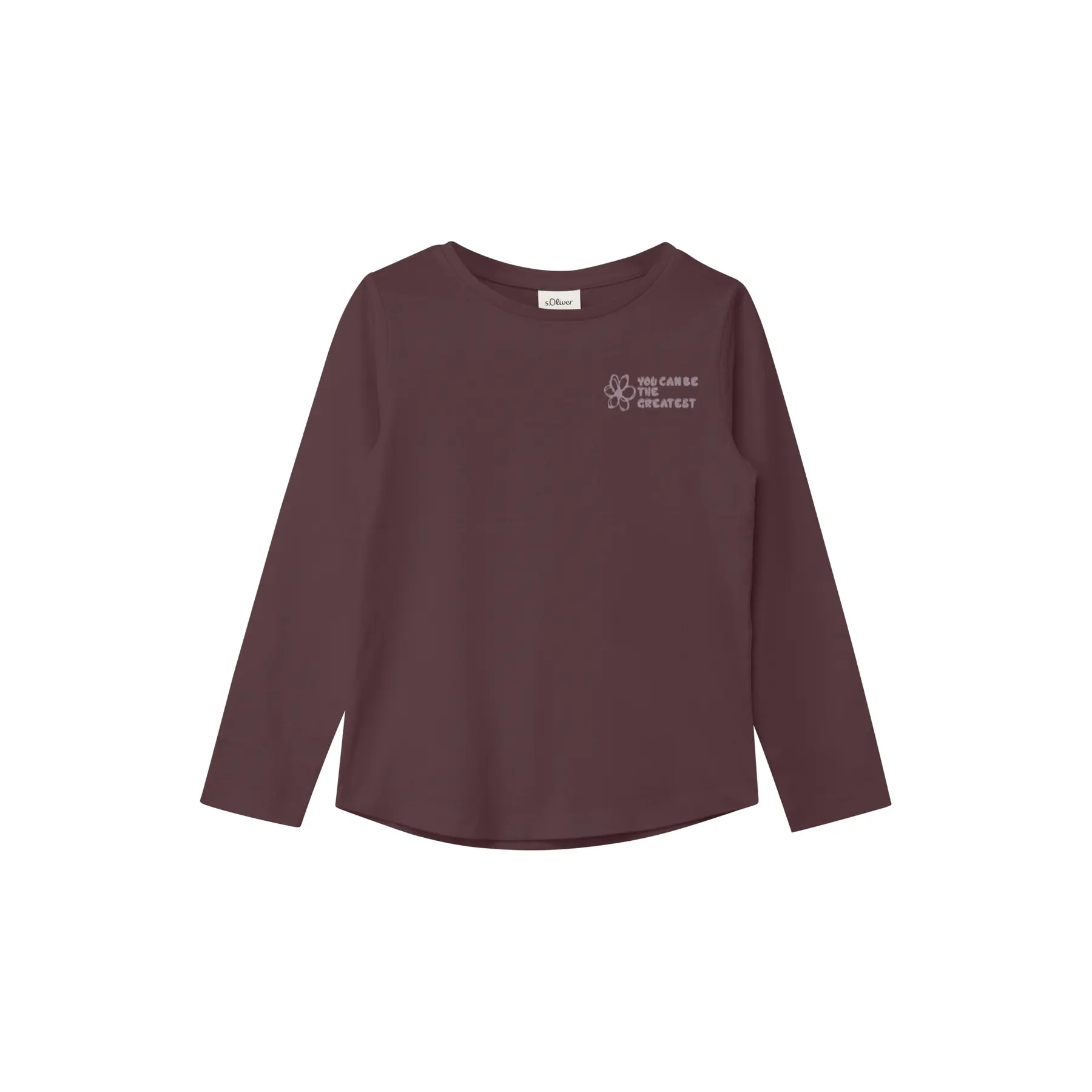 Langärmliges T-Shirt mit Rückendruck Mädchen s.Oliver
