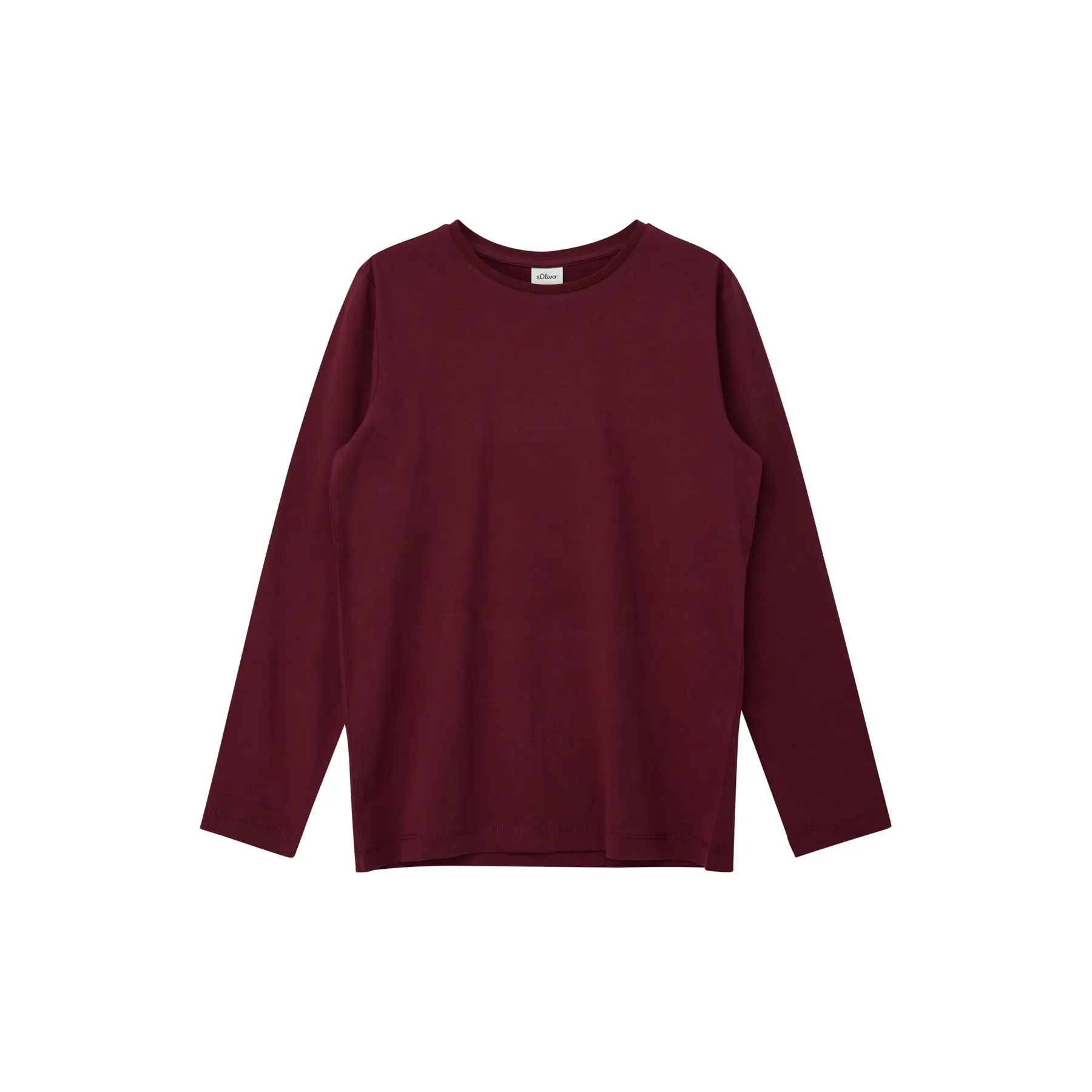T-shirt a maniche lunghe in cotone con stampa baseball sul retro bambino s.Oliver
