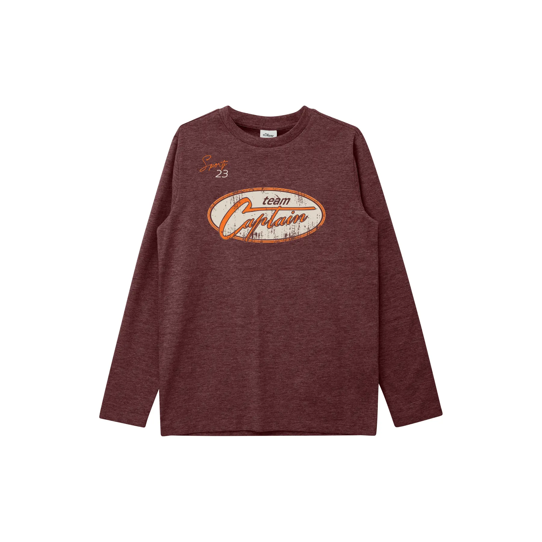 T-shirt en jersey à manches longues avec imprimé devant enfant s.Oliver T-shirt en jersey à manches longues avec imprimé devant enfant s.Oliver
