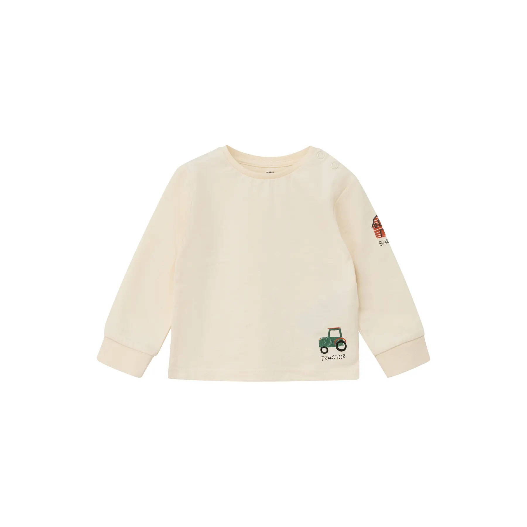 Langarmshirt mit bedruckten und gestickten Details für Babys s.Oliver