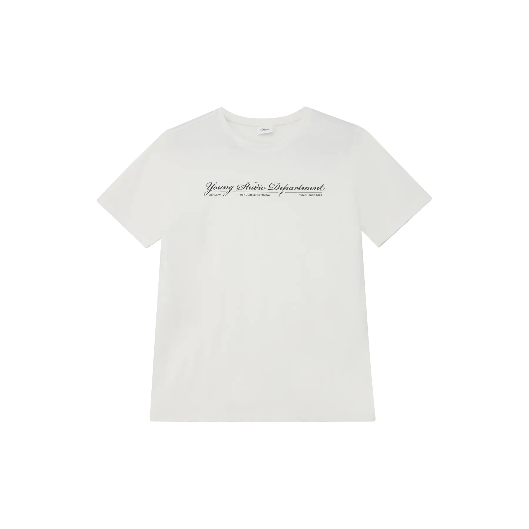 T-Shirt aus Baumwolle mit Schriftzug für Kinder s.Oliver