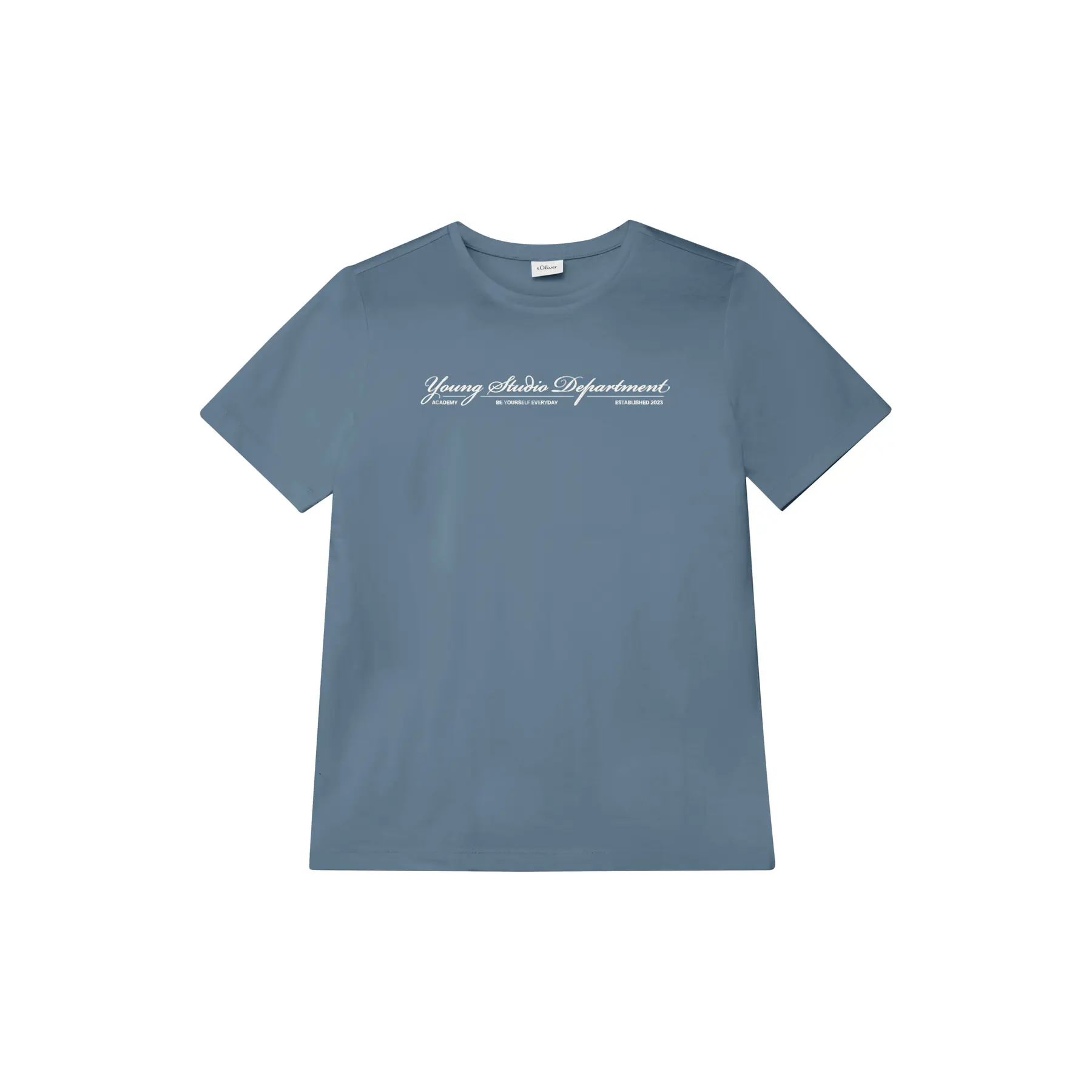 T-Shirt aus Baumwolle mit Schriftzug für Kinder s.Oliver