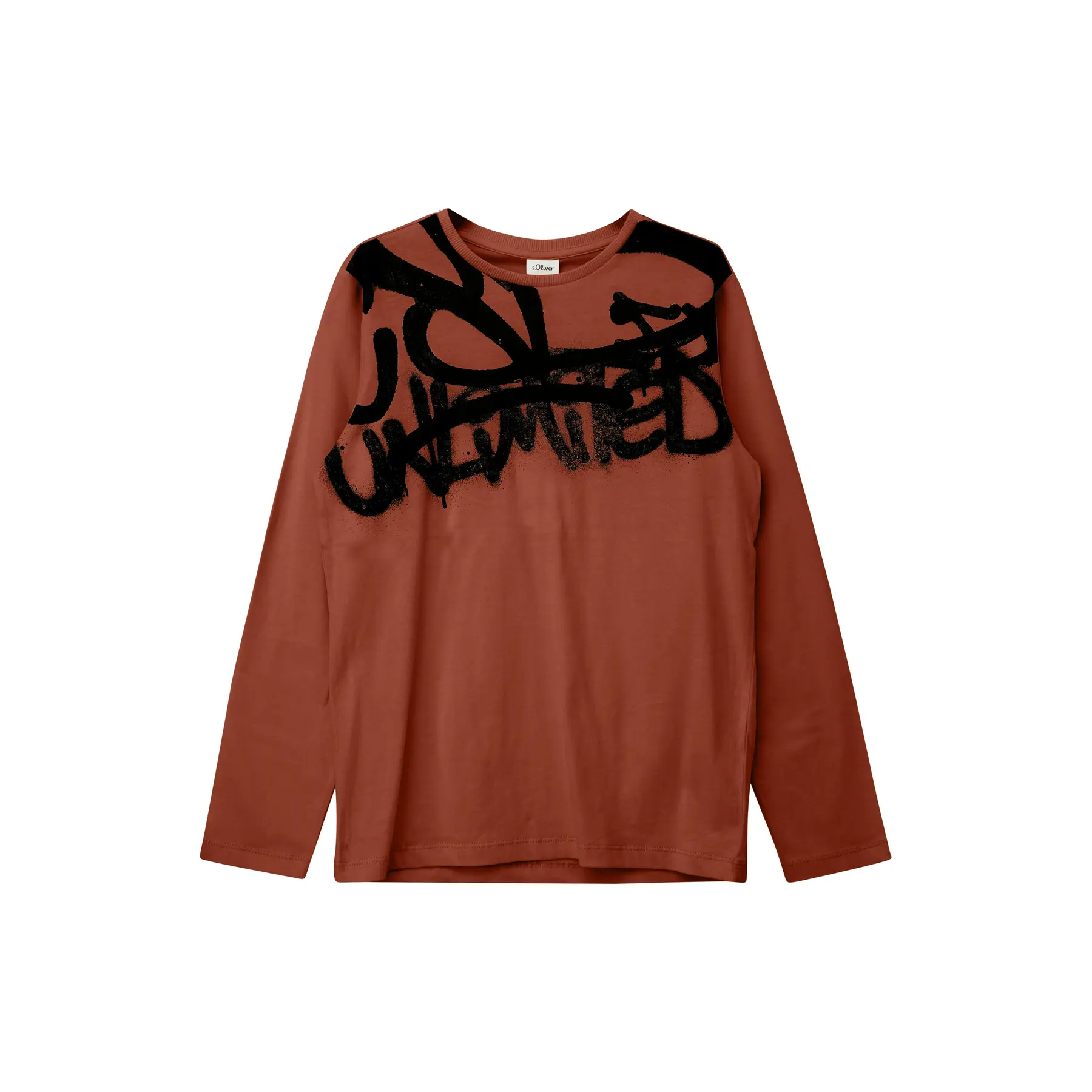 T-shirt a maniche lunghe con stampa graffiti bambino s.Oliver