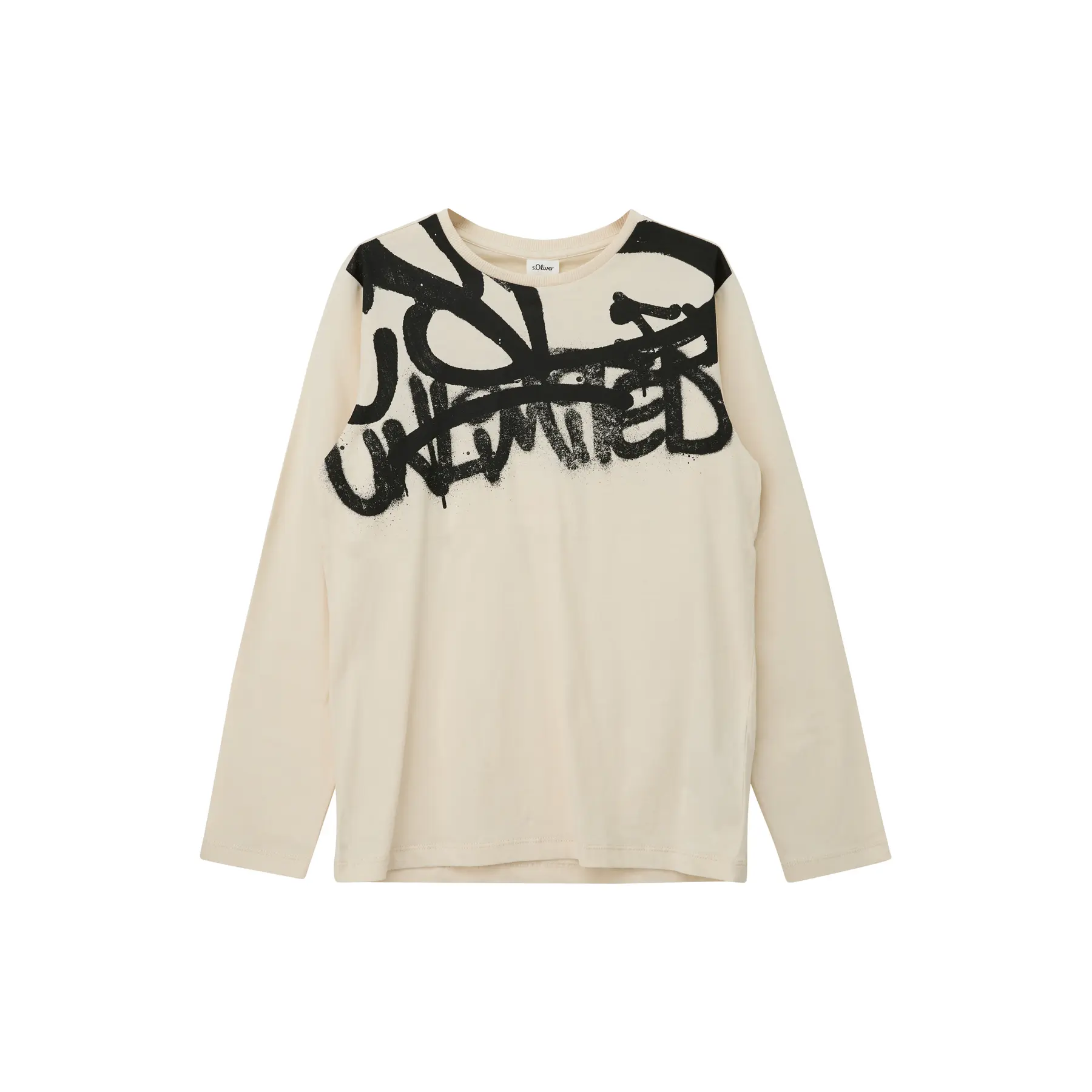 T-shirt a maniche lunghe con stampa graffiti bambino s.Oliver