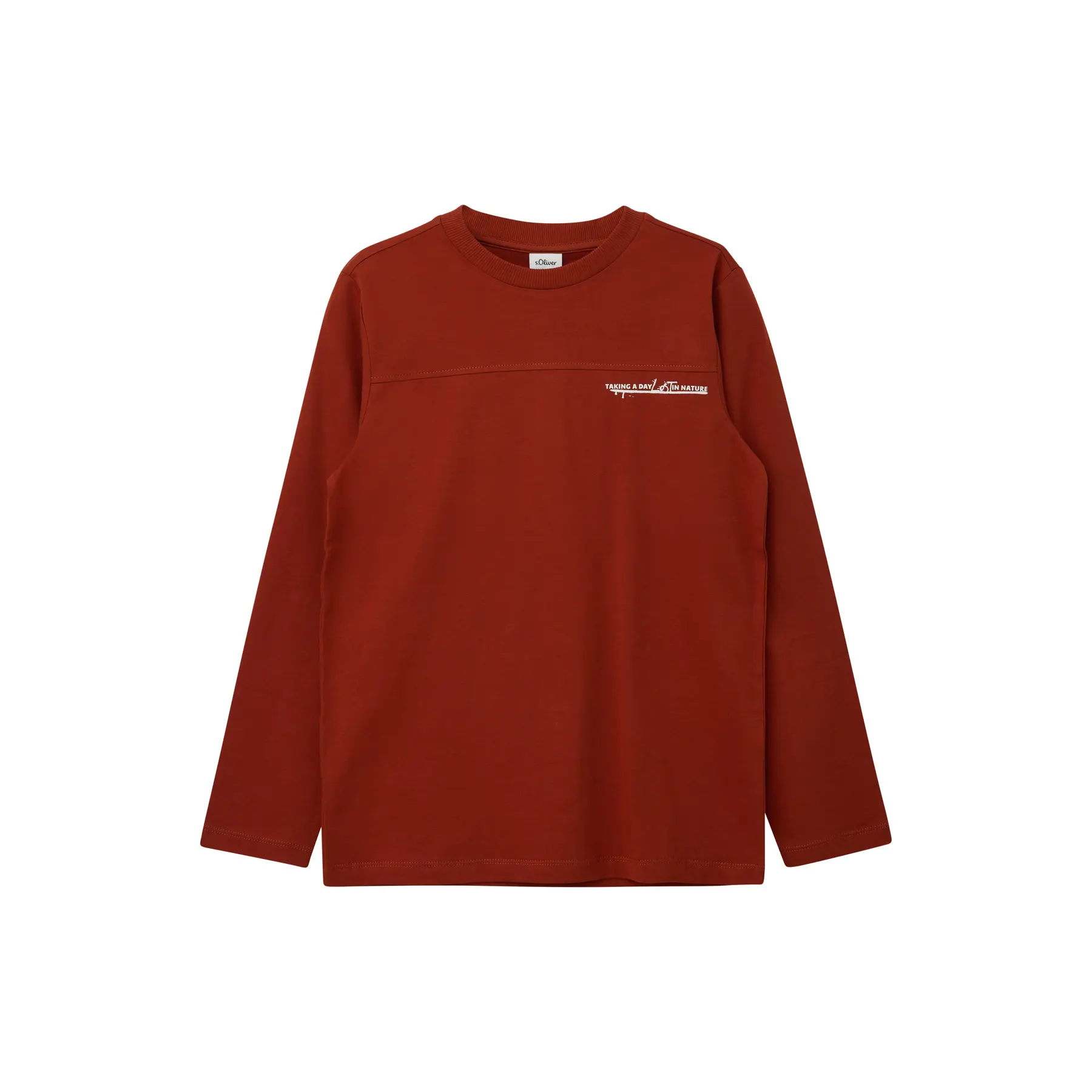 T-shirt a maniche lunghe con stampa sul retro bambino s.Oliver