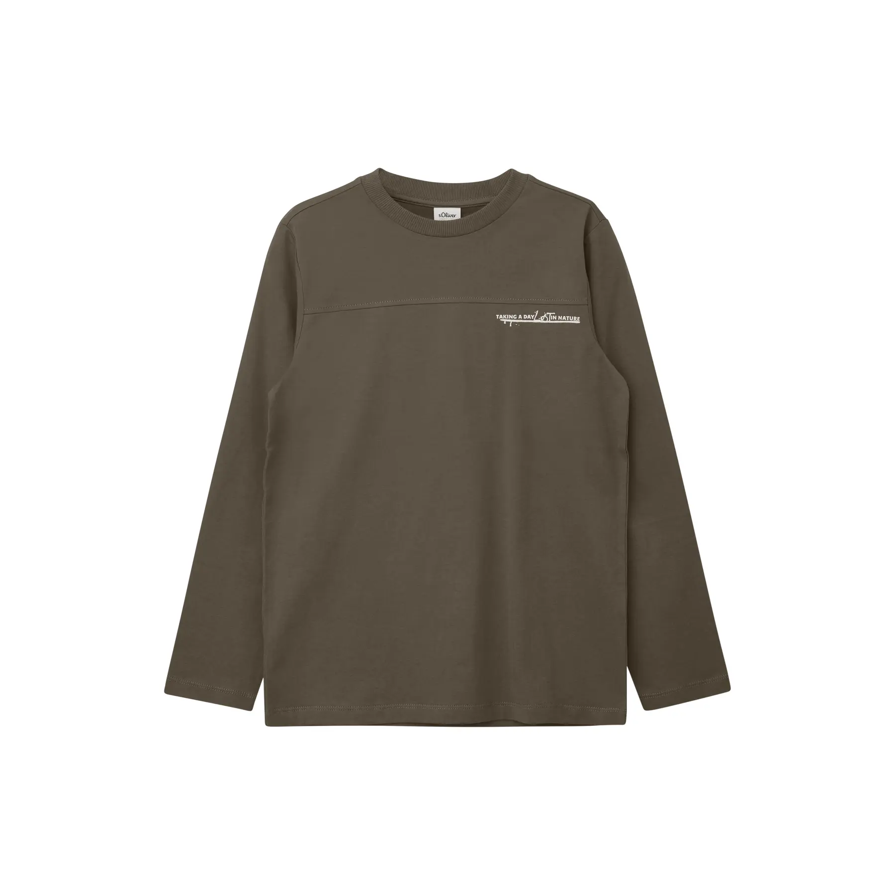 T-shirt a maniche lunghe con stampa sul retro bambino s.Oliver