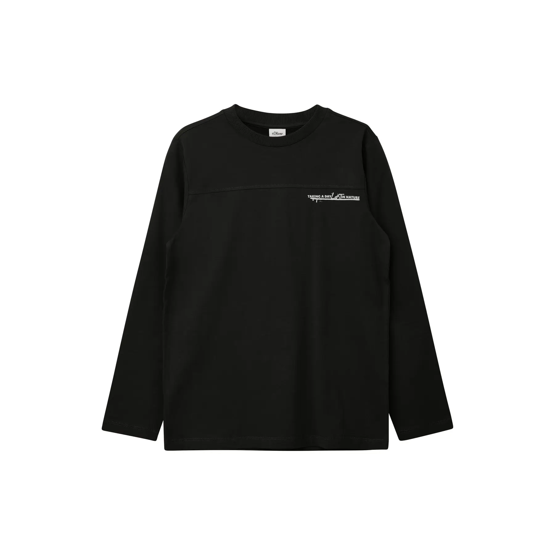 T-shirt à manches longues avec imprimé au dos enfant s.Oliver