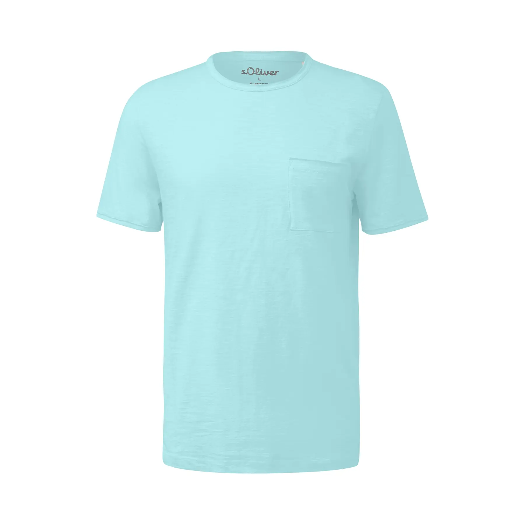 T-shirt collo rotondo con tasca sul petto s.Oliver