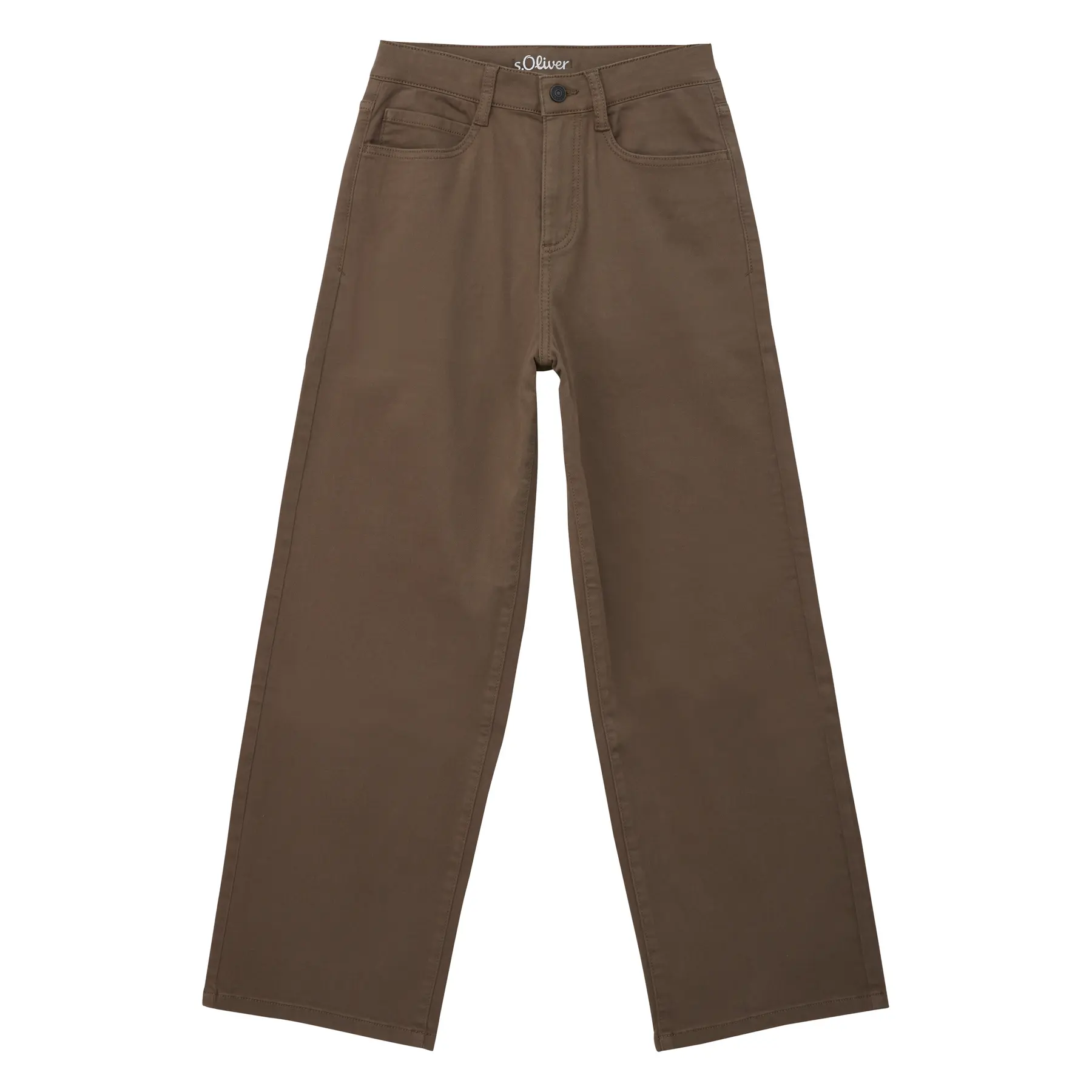 Stretch Baumwolle Lässige Jeans Mittelhohe Taille Weite Beine Mit Größenanpassung Kinder s.Oliver