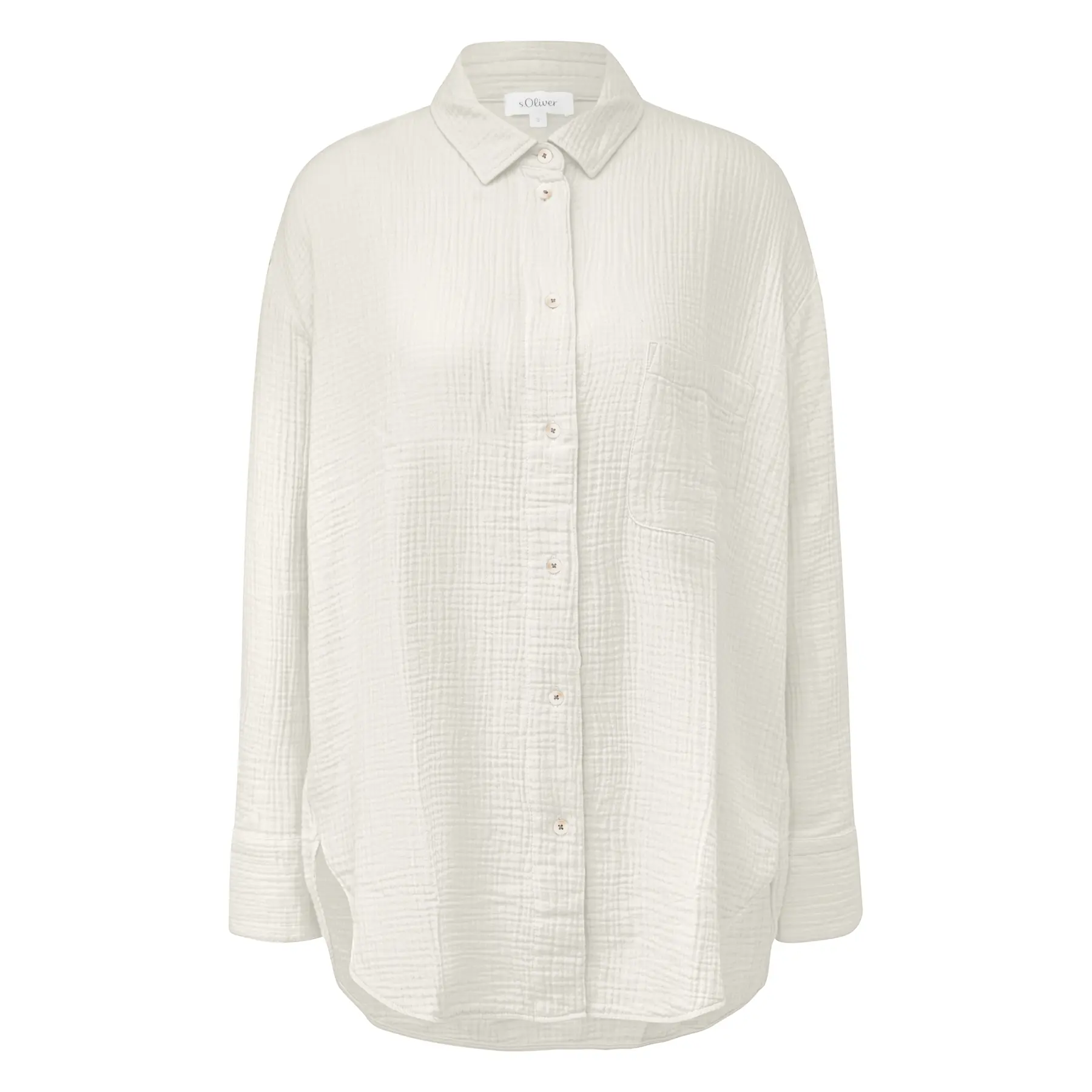 Blusa oversize in mousselina donna