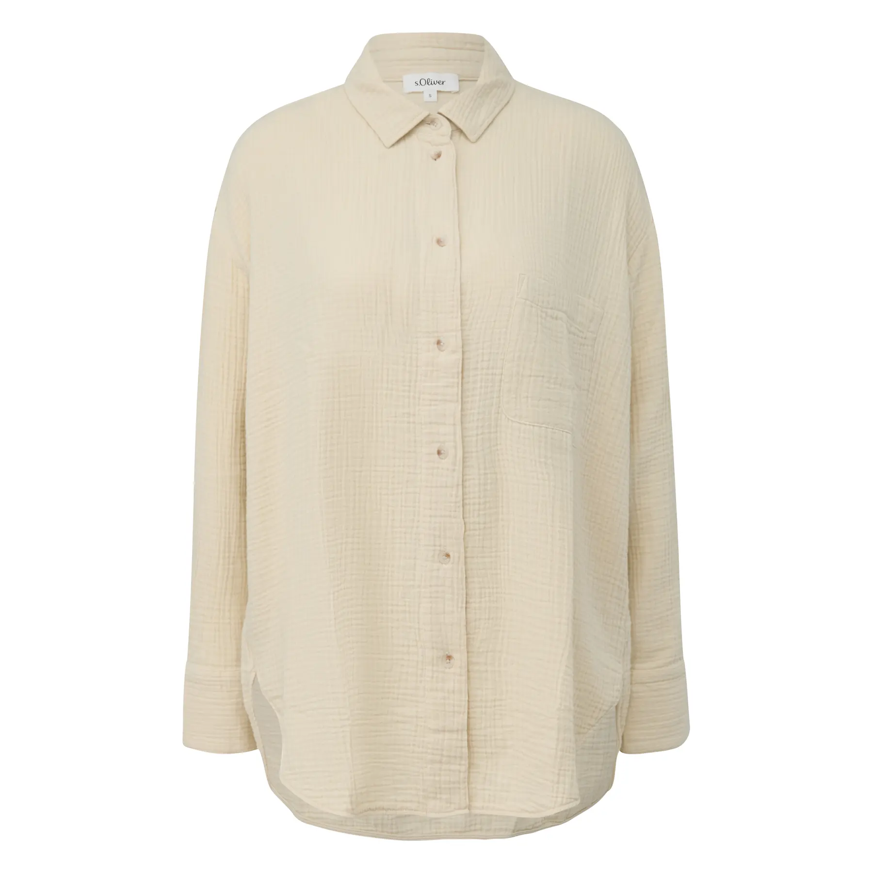 Blusa oversize in mousselina donna