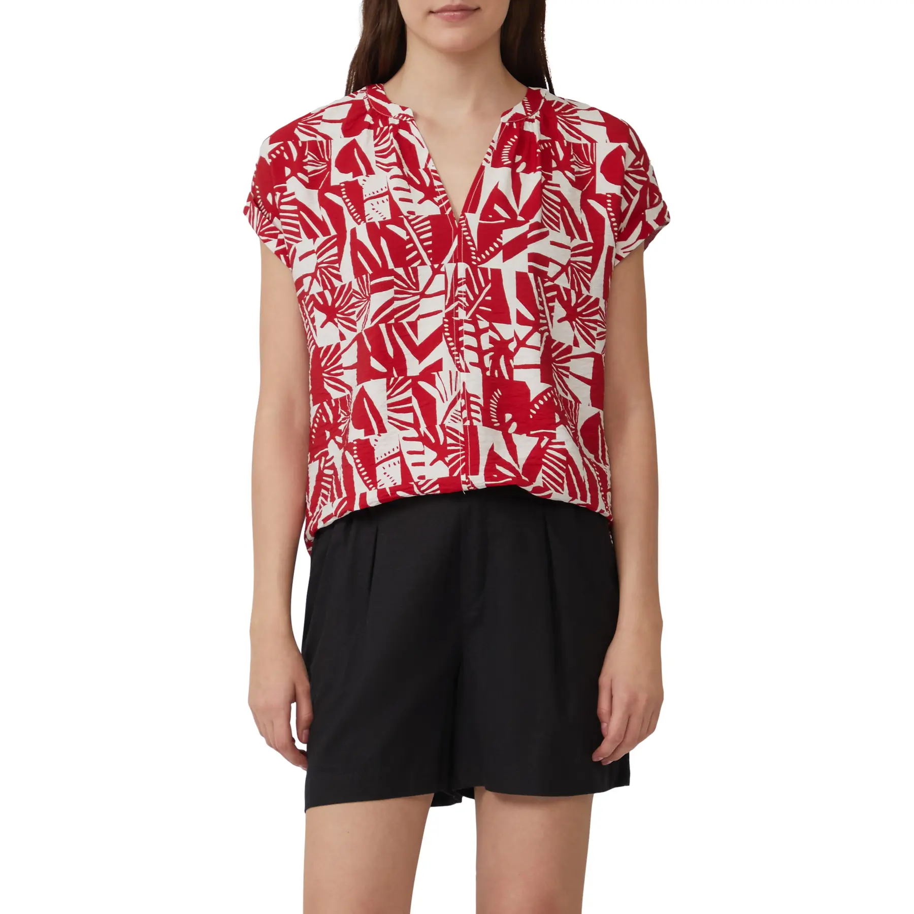 Frau Bluse mit gerafften Details s.Oliver