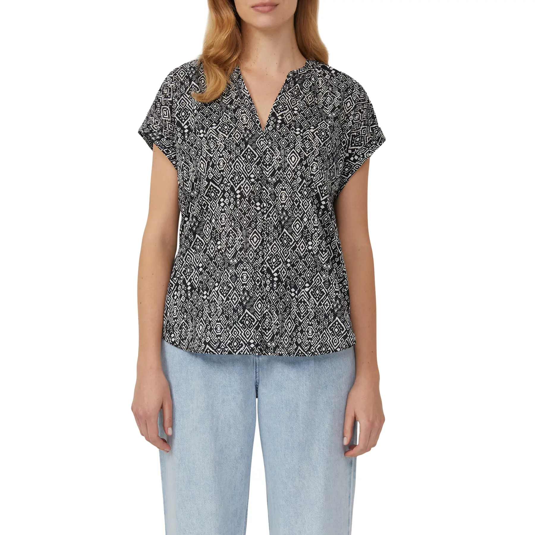 Blusa stampata in cotone leggero donna s.Oliver