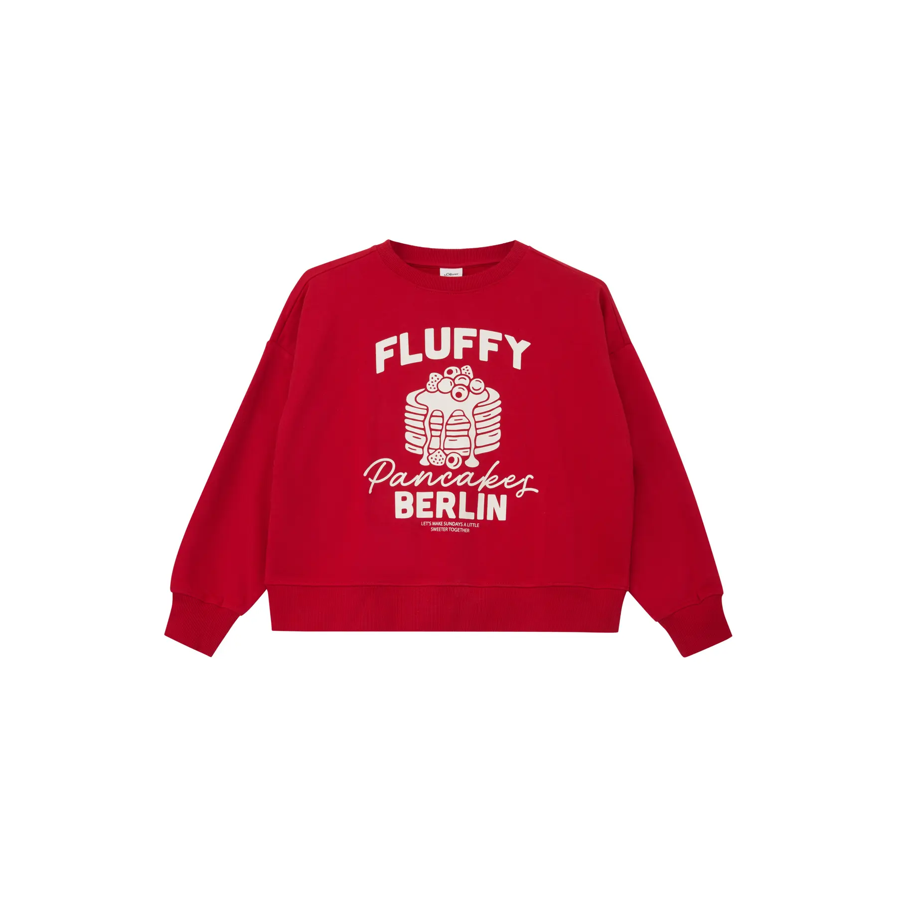Felpa oversize con stampa frontale ragazza s.Oliver