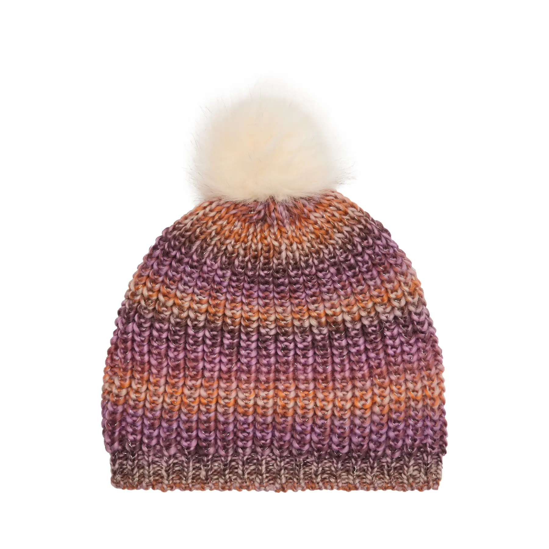 Bonnet en maille space dye avec dégradé de couleurs et pompon fille s.Oliver