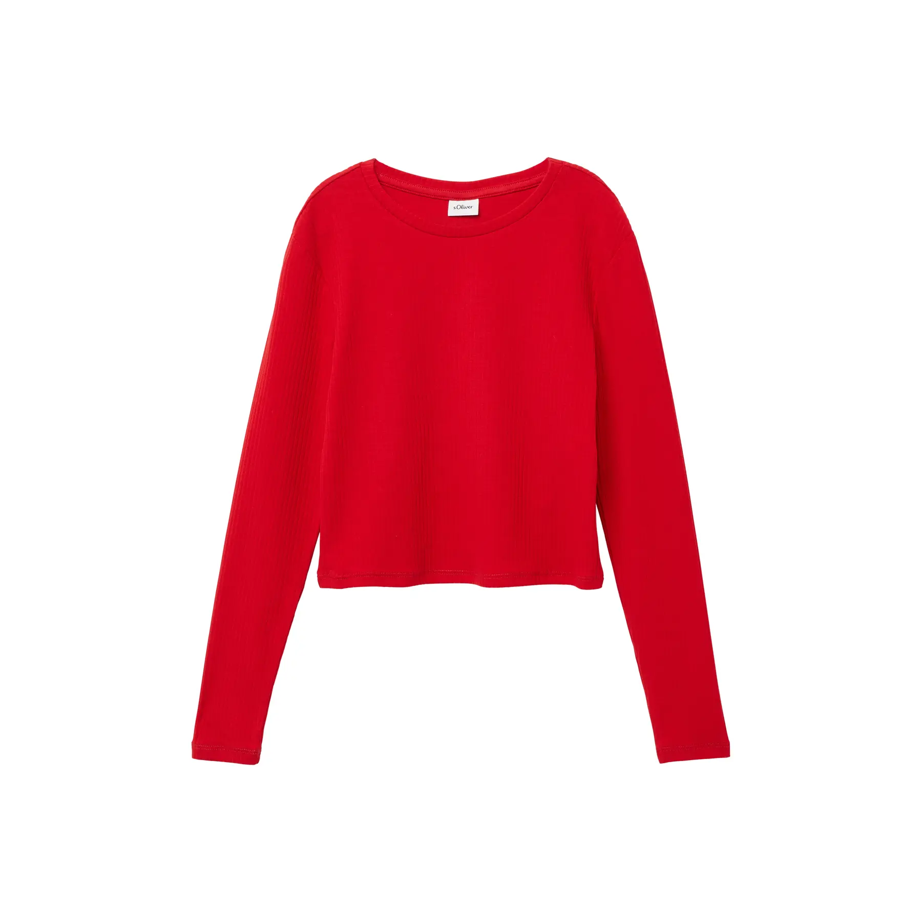 Langärmliges Rippstrick-T-Shirt für Mädchen s.Oliver