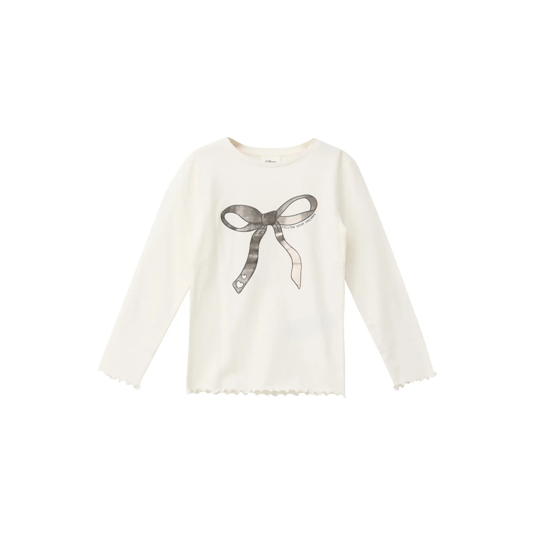 T-Shirt aus Jersey im Slim-Fit mit Metallic-Druck Mädchen s.Oliver