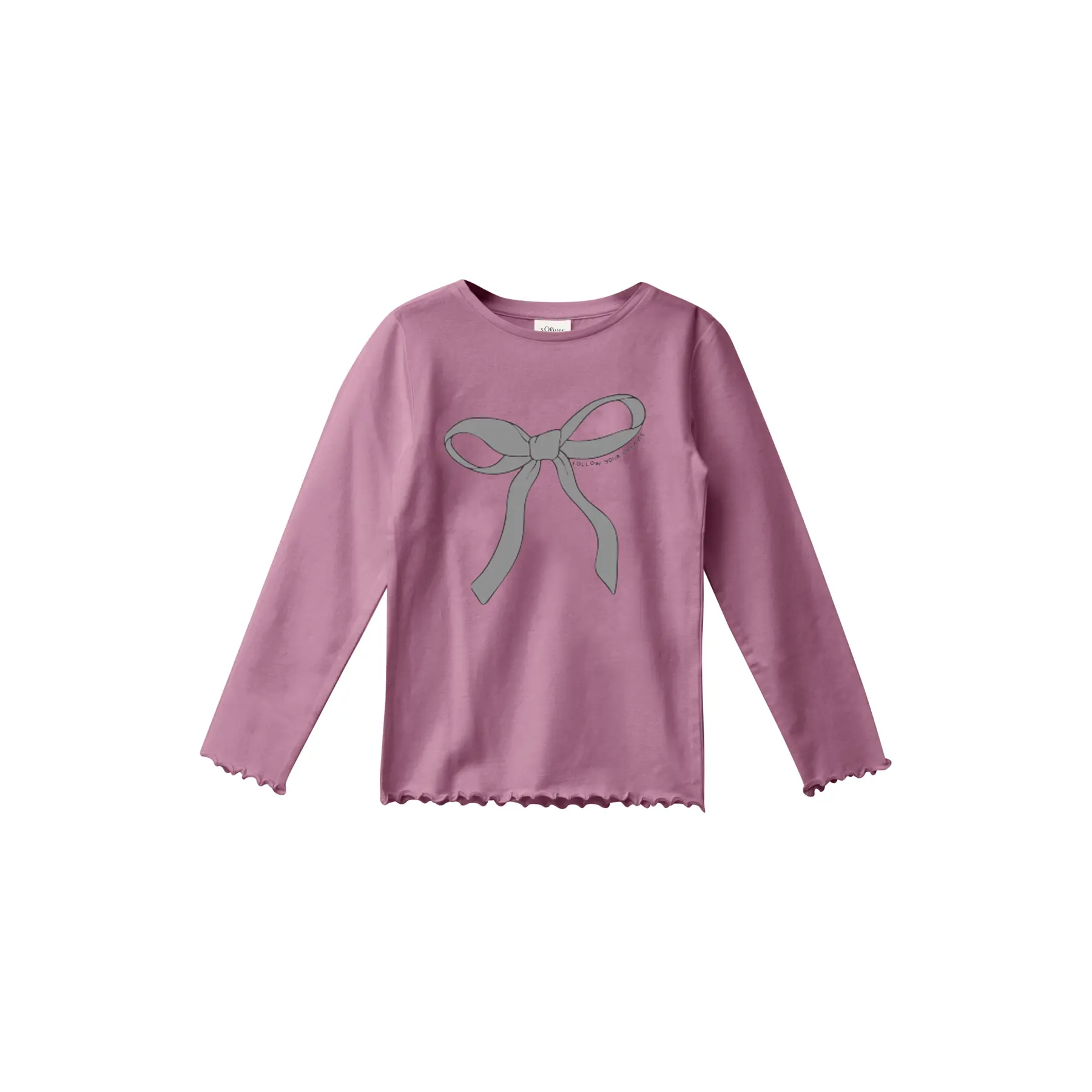 T-Shirt aus Jersey im Slim-Fit mit Metallic-Druck Mädchen s.Oliver