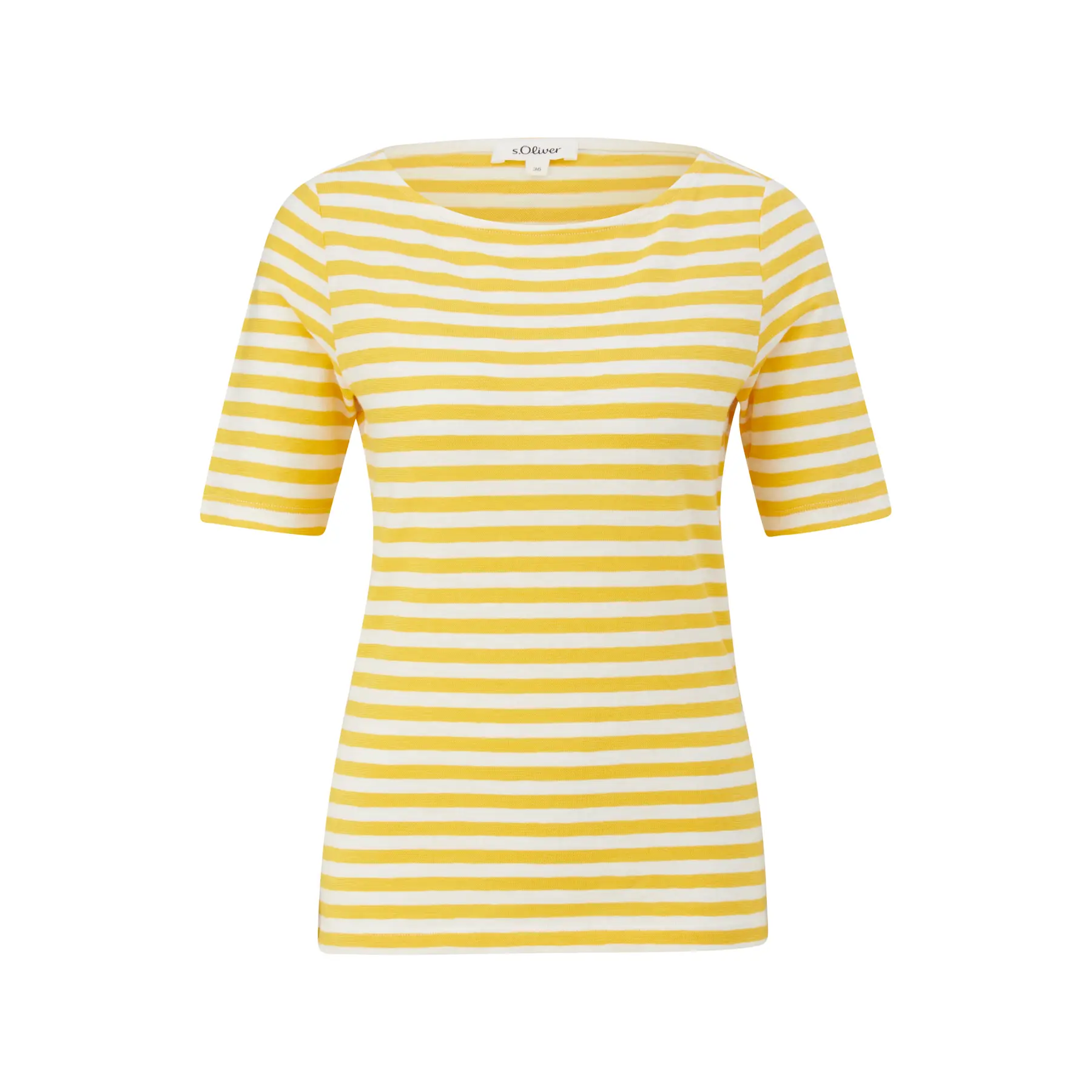 T-shirt a righe slim fit in filato fiammeggiato donna s.Oliver