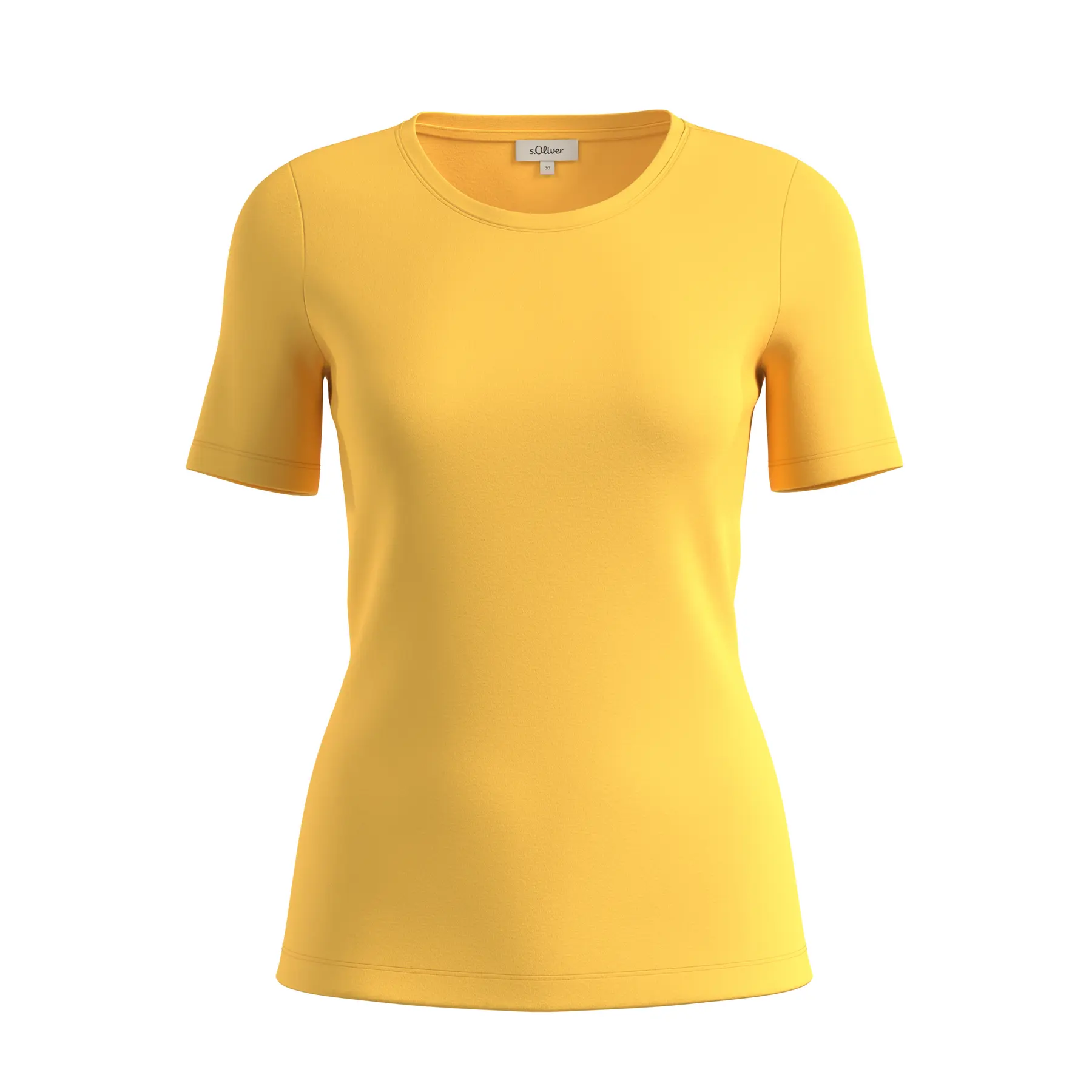 T-shirt a manica regolare in jersey interlock donna s.Oliver