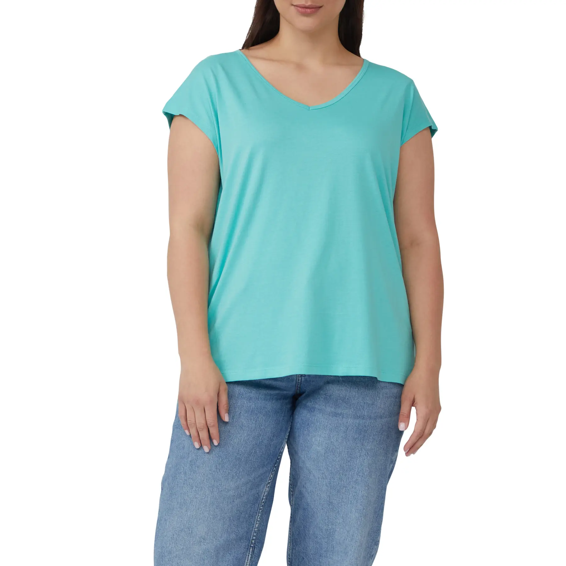 T-shirt senza maniche a taglio casual con scollatura e nodo donna s.Oliver