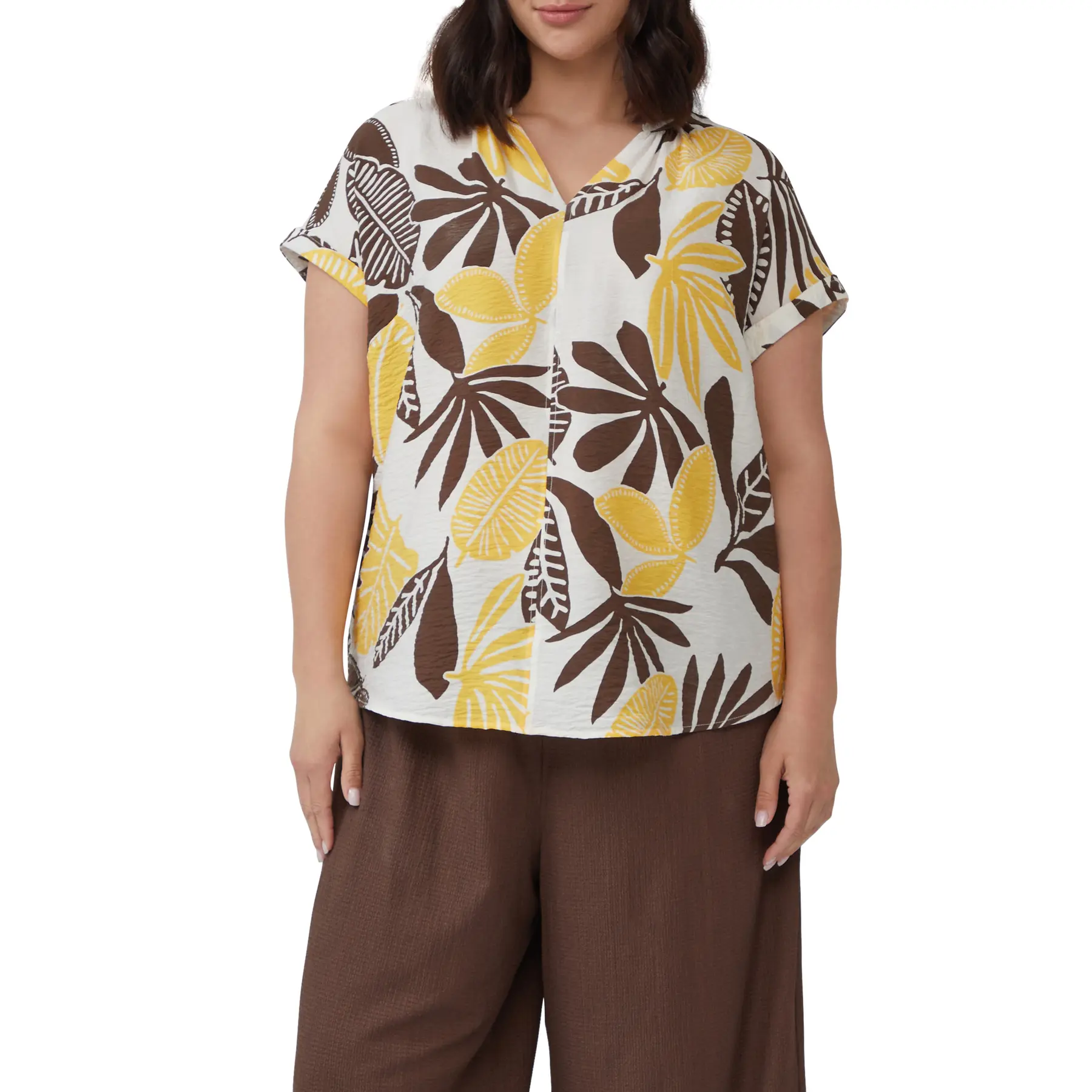 Camicia testurizzata con dettagli arricciati donna s.Oliver