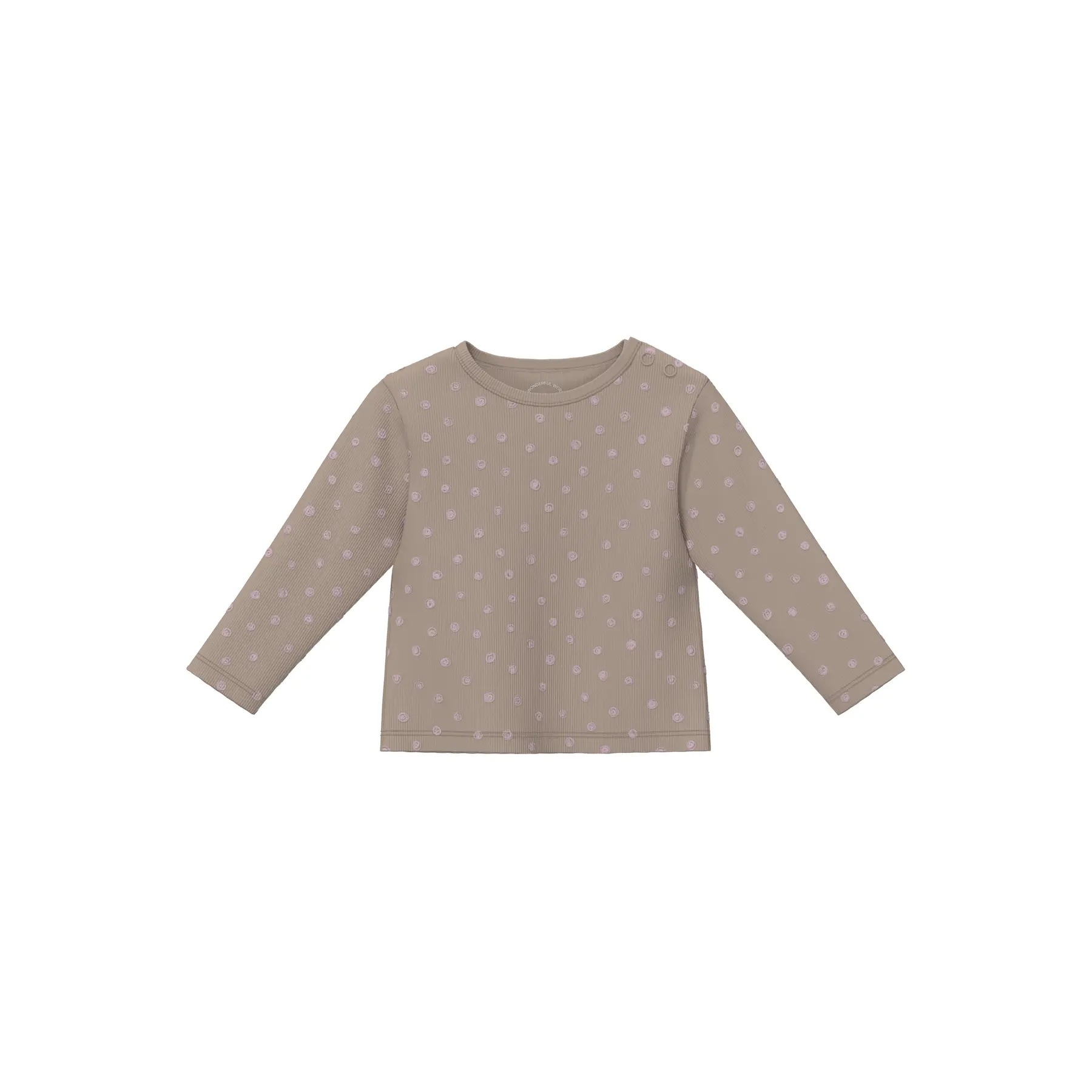 T-shirt a maniche lunghe a coste con stampa all-over per neonati s.Oliver