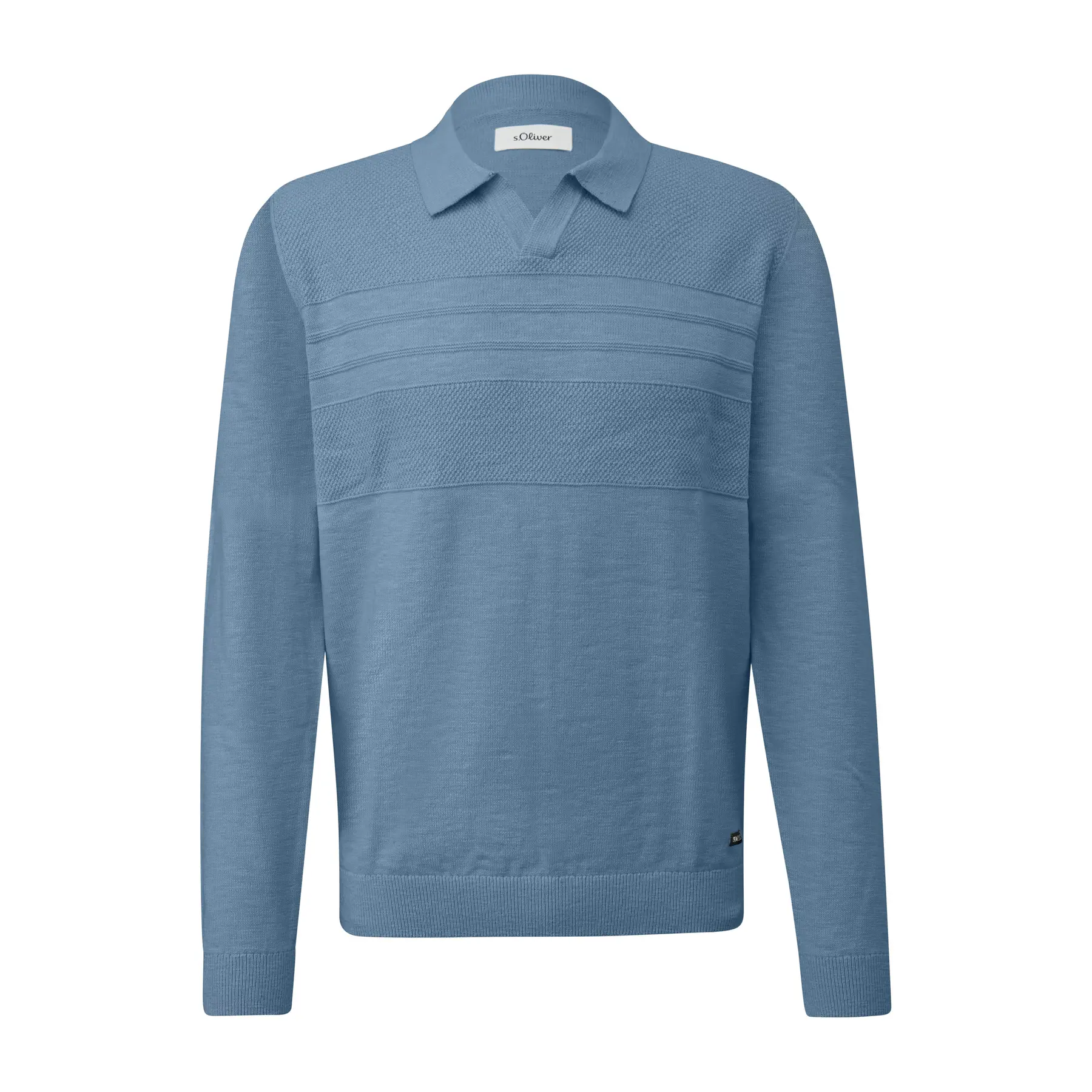 Pullover leggero in maglia con col polo s.Oliver