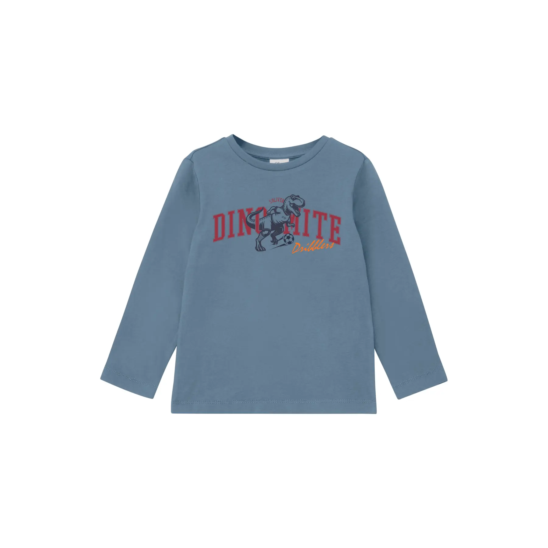 T-shirt a maniche lunghe in cotone con stampa davanti bambino s.Oliver