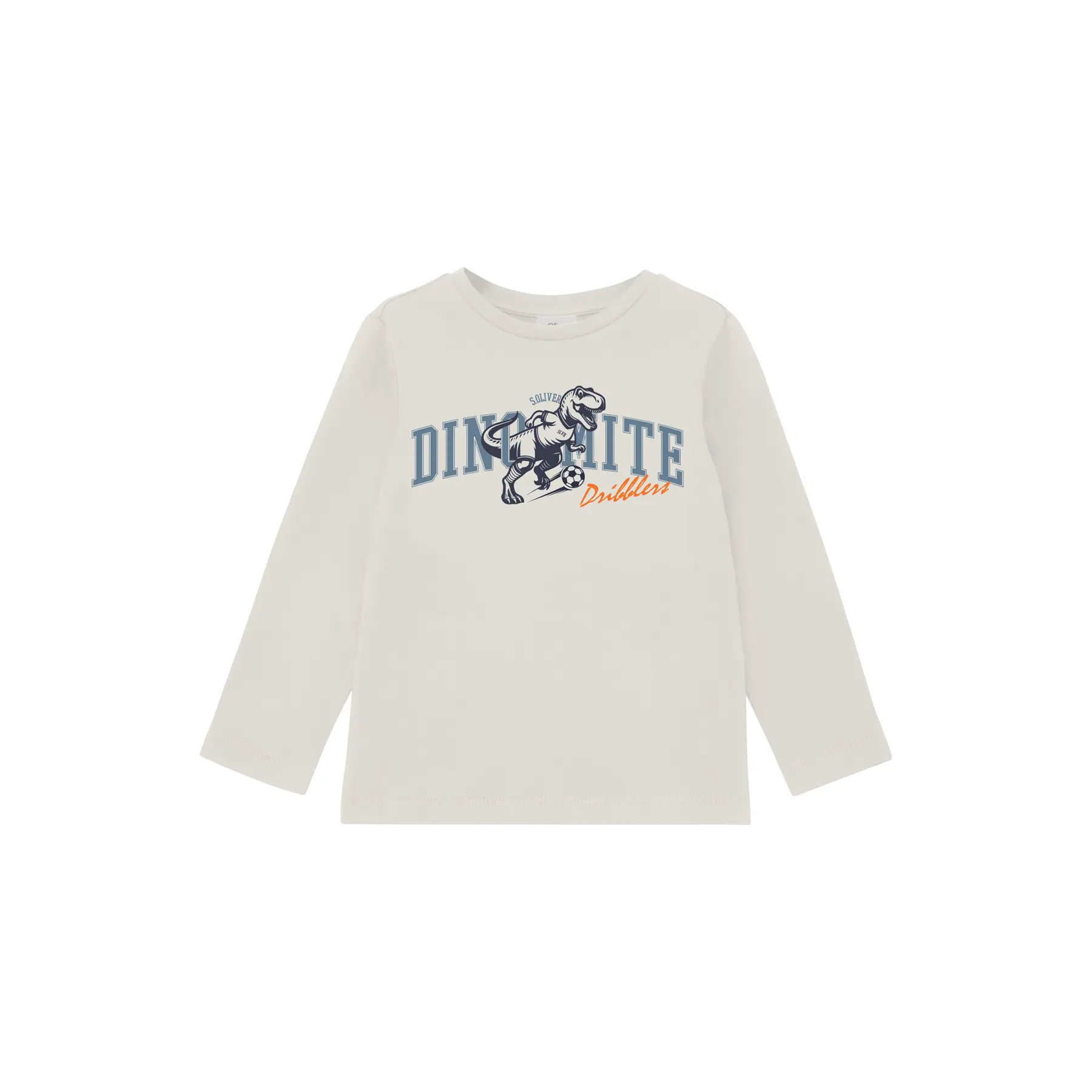 T-shirt a maniche lunghe in cotone con stampa davanti bambino s.Oliver