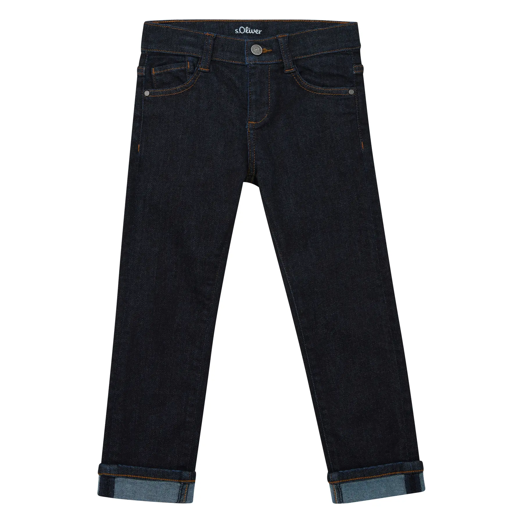 Jeans Regular Fit Mittlere Taille Gerade Bein Rinse Washed Kind s.Oliver Pelle