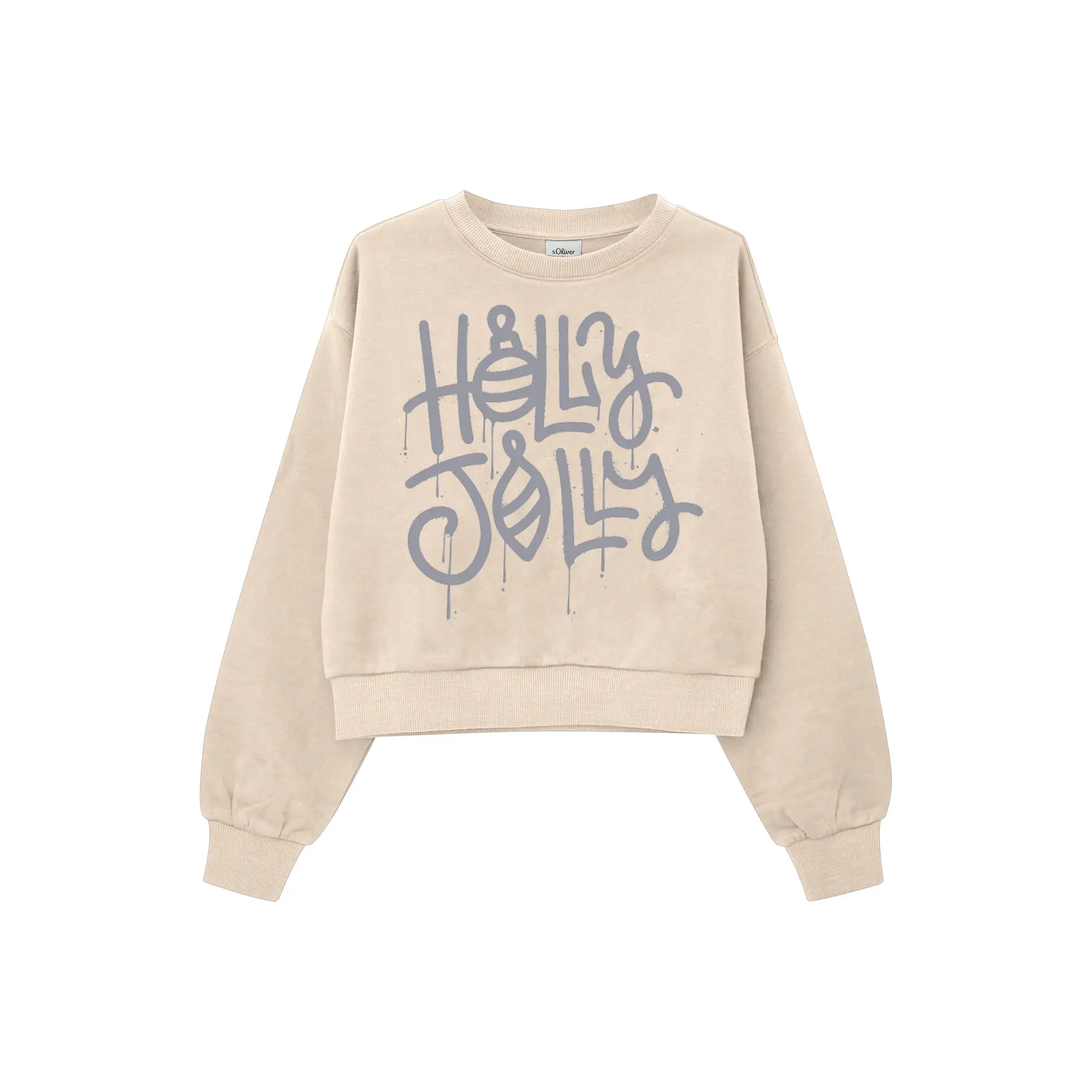 Oversize Sweatshirt mit schimmerndem Aufdruck Mädchen s.Oliver