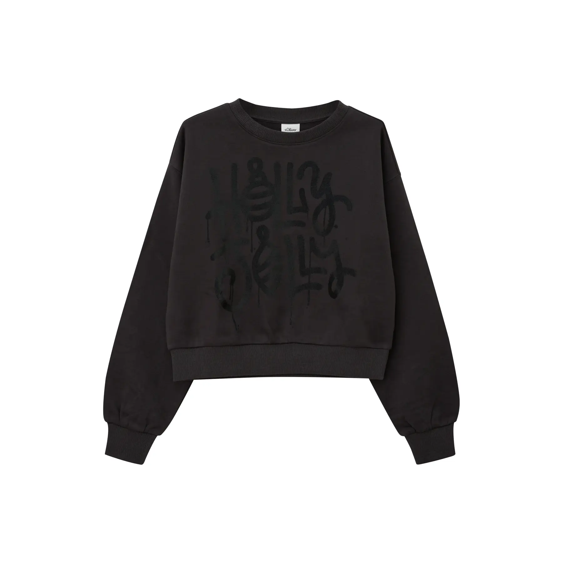 Oversize Sweatshirt mit schimmerndem Aufdruck Mädchen s.Oliver