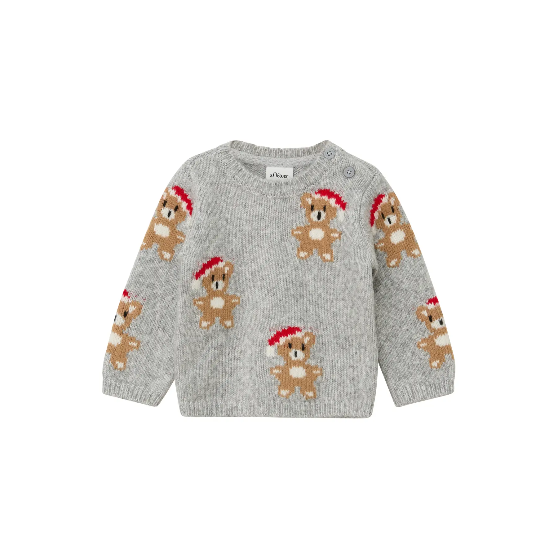 Pull en maille avec motifs de noël bébé s.Oliver Pull en maille avec motifs de noël bébé s.Oliver