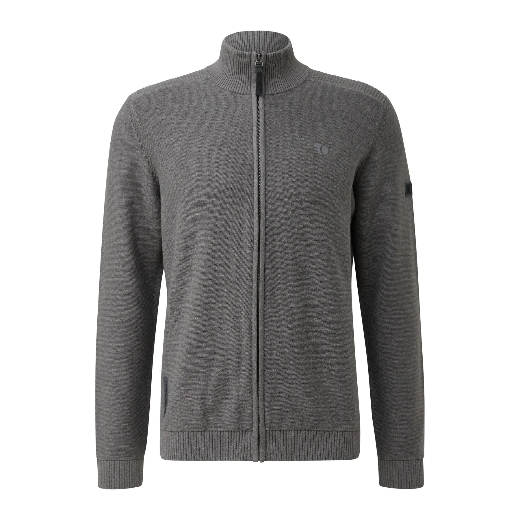 Baumwoll-Cardigan mit Stehkragen s.Oliver