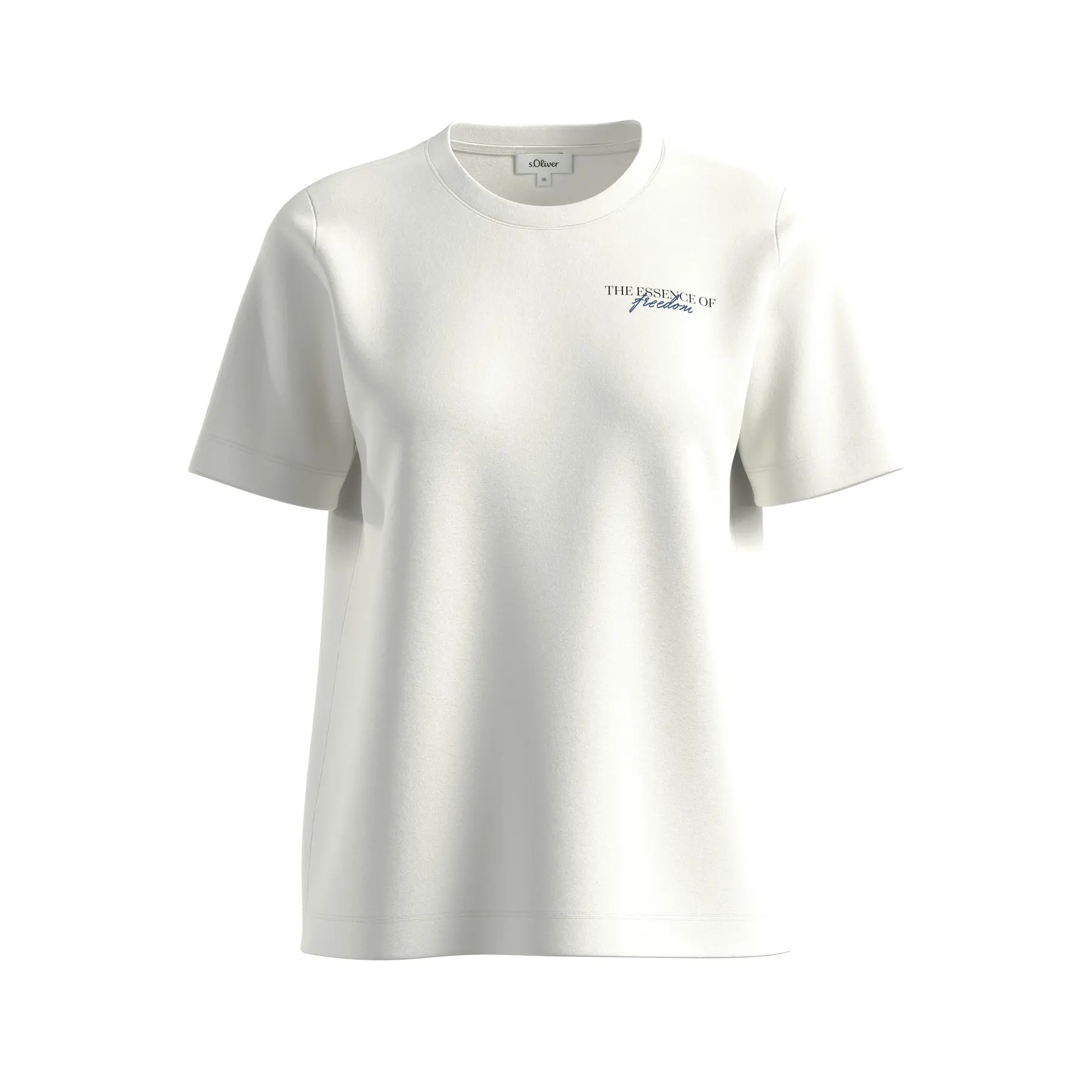 T-shirt stampato davanti e dietro donna s.Oliver