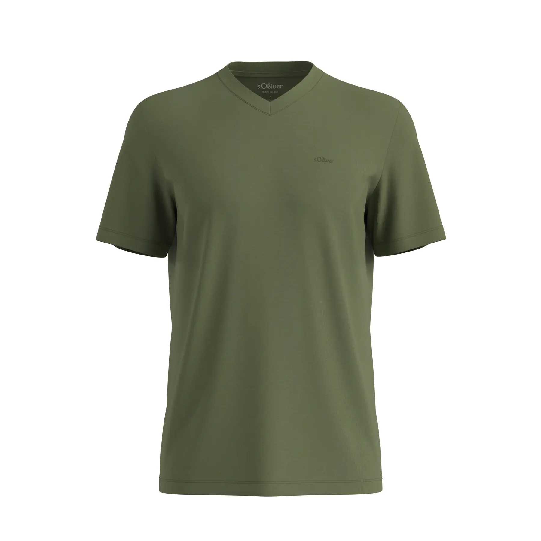 T-shirt basique à col V avec imprimé logo s.Oliver T-shirt basique à col V avec imprimé logo s.Oliver