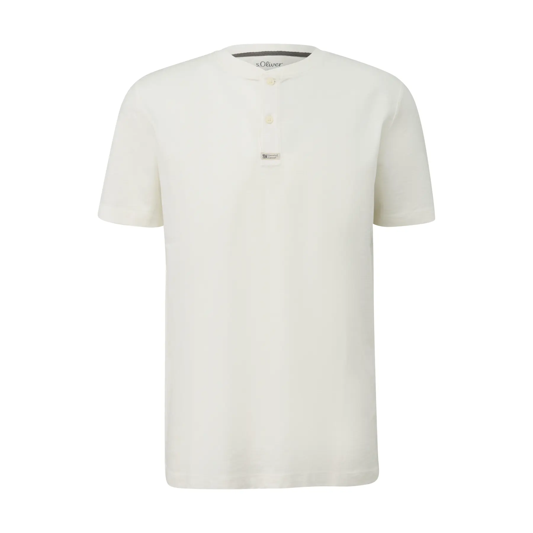 T-shirt henley a maniche corte con dettaglio logo s.Oliver
