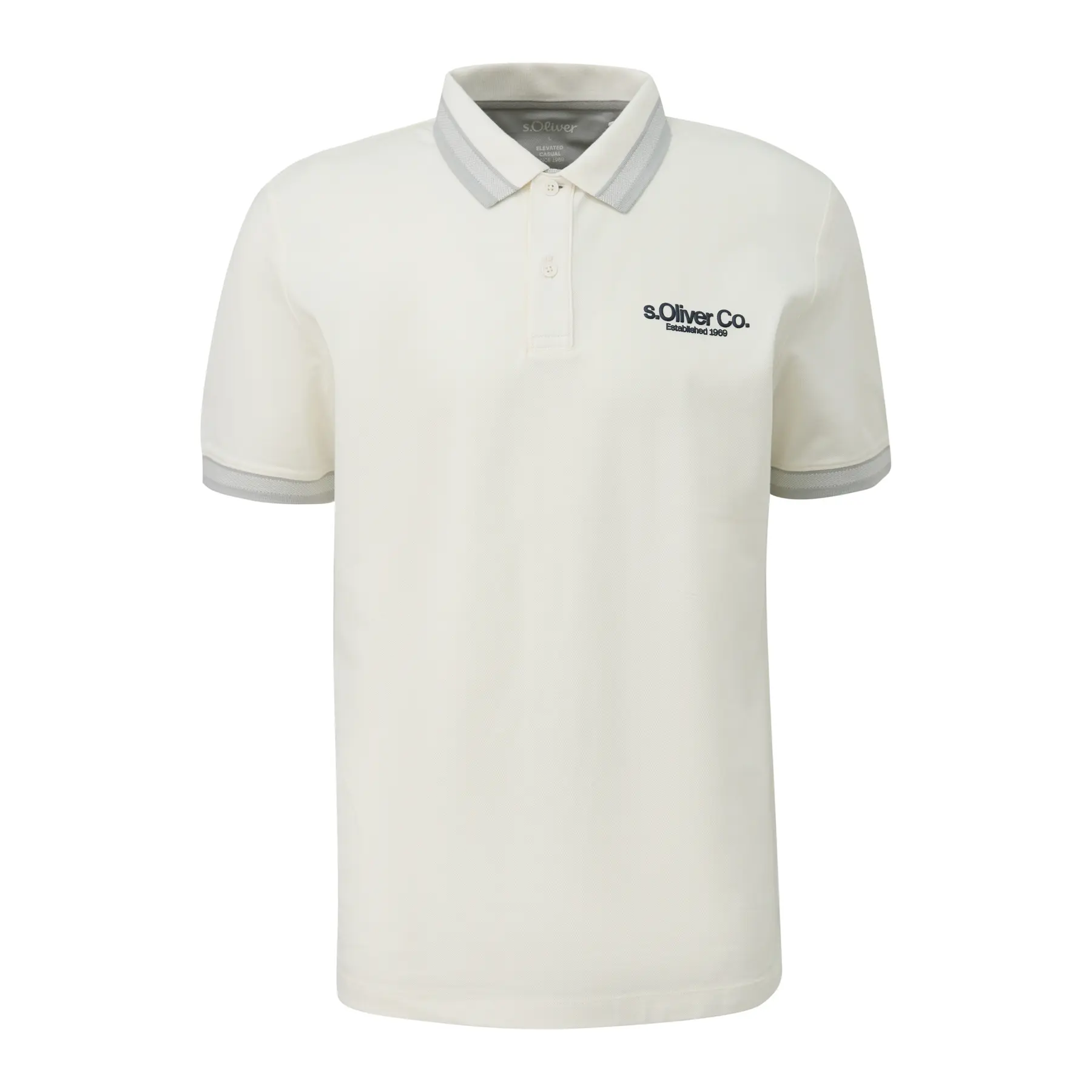 Piqué-Poloshirt mit Logo-Detail s.Oliver