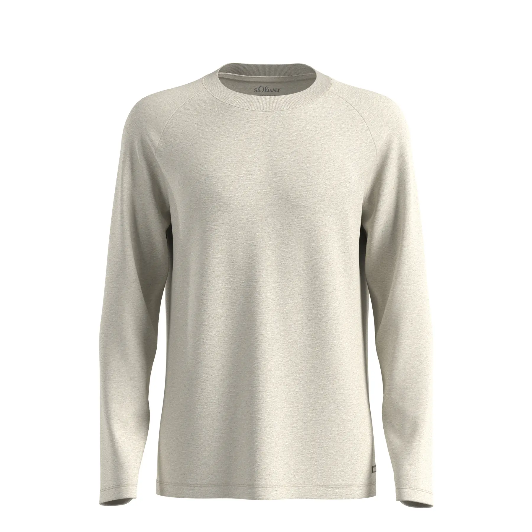 Langarm-T-Shirt aus Baumwolle mit Rundhalsausschnitt und Logo-Patch s.Oliver