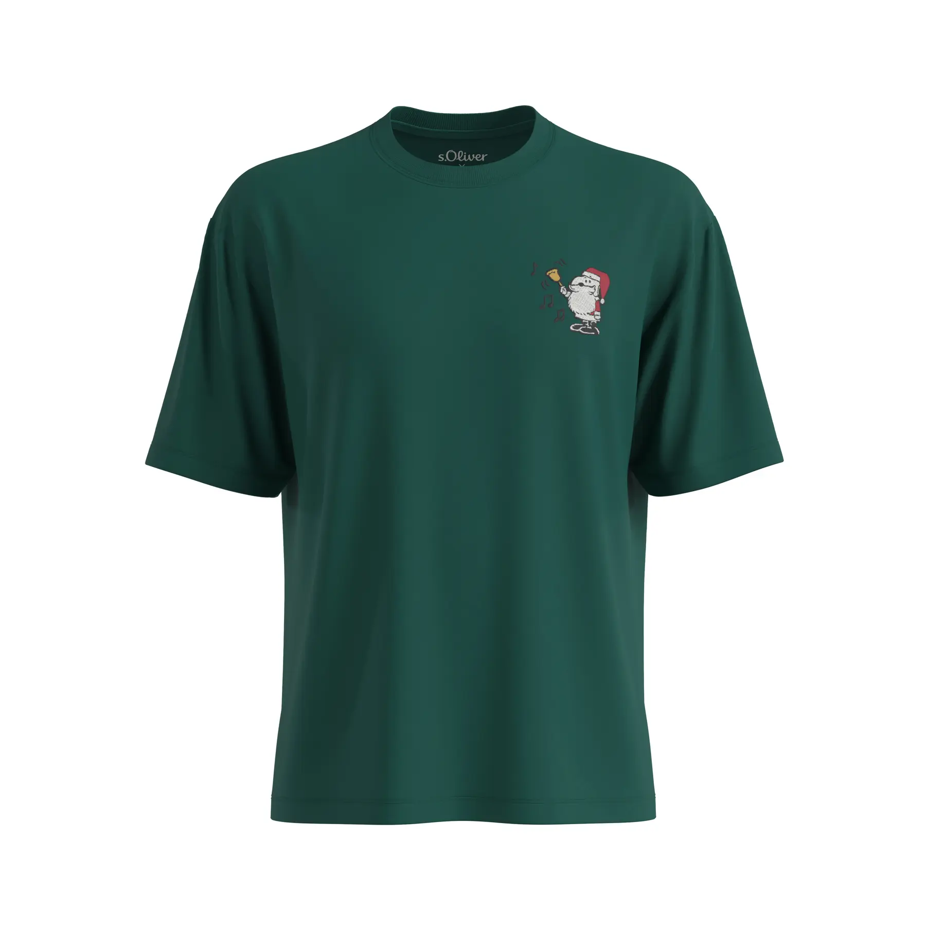 Kurzarmshirt mit aufgerautem Material und Artwork in Relaxed Fit s.Oliver