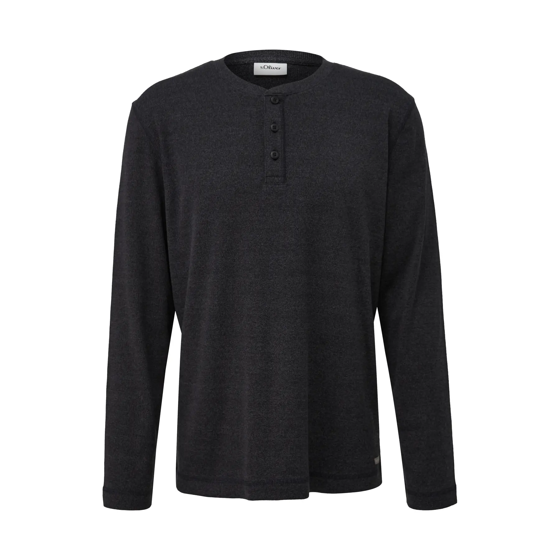 Langarmshirt aus Strick mit Henley-Kragen s.Oliver