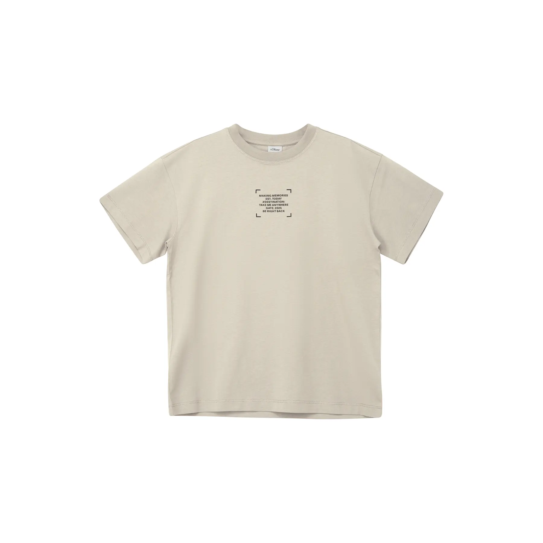 T-shirt oversize con stampa davanti e dietro bambino s.Oliver