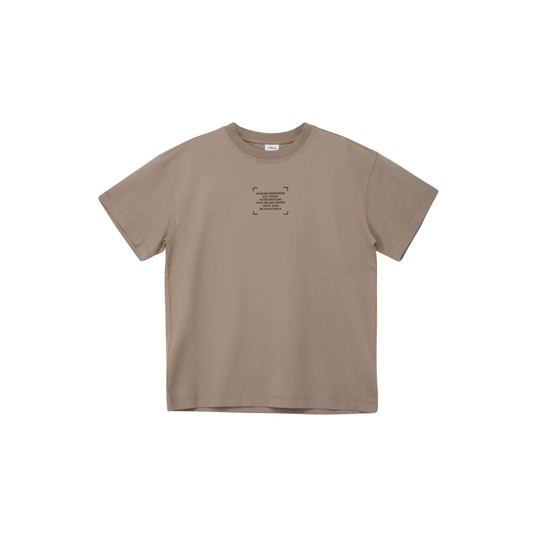 T-shirt oversize con stampa davanti e dietro bambino s.Oliver